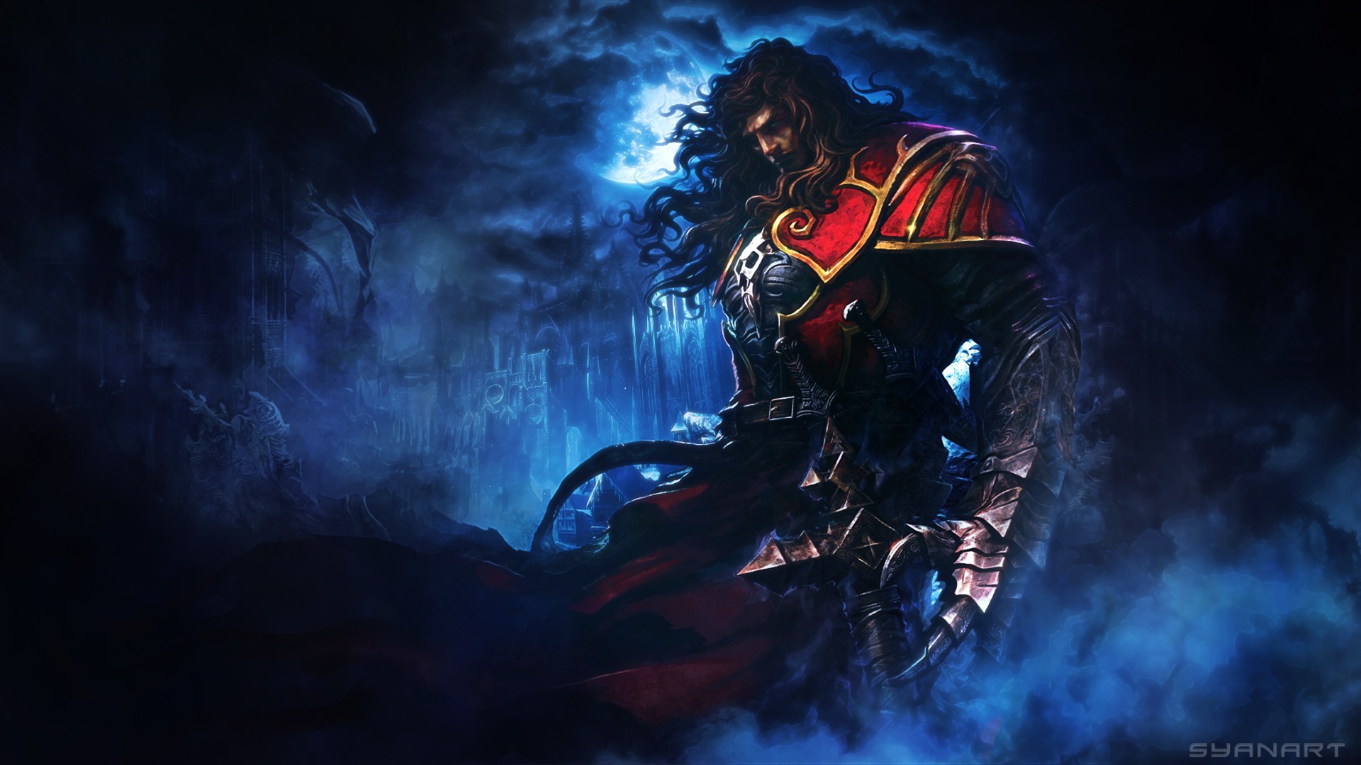 Castlevania Castlevania Lords Of Shadow Video Games Fantasy Art Night Smoke Armor 1920x1080