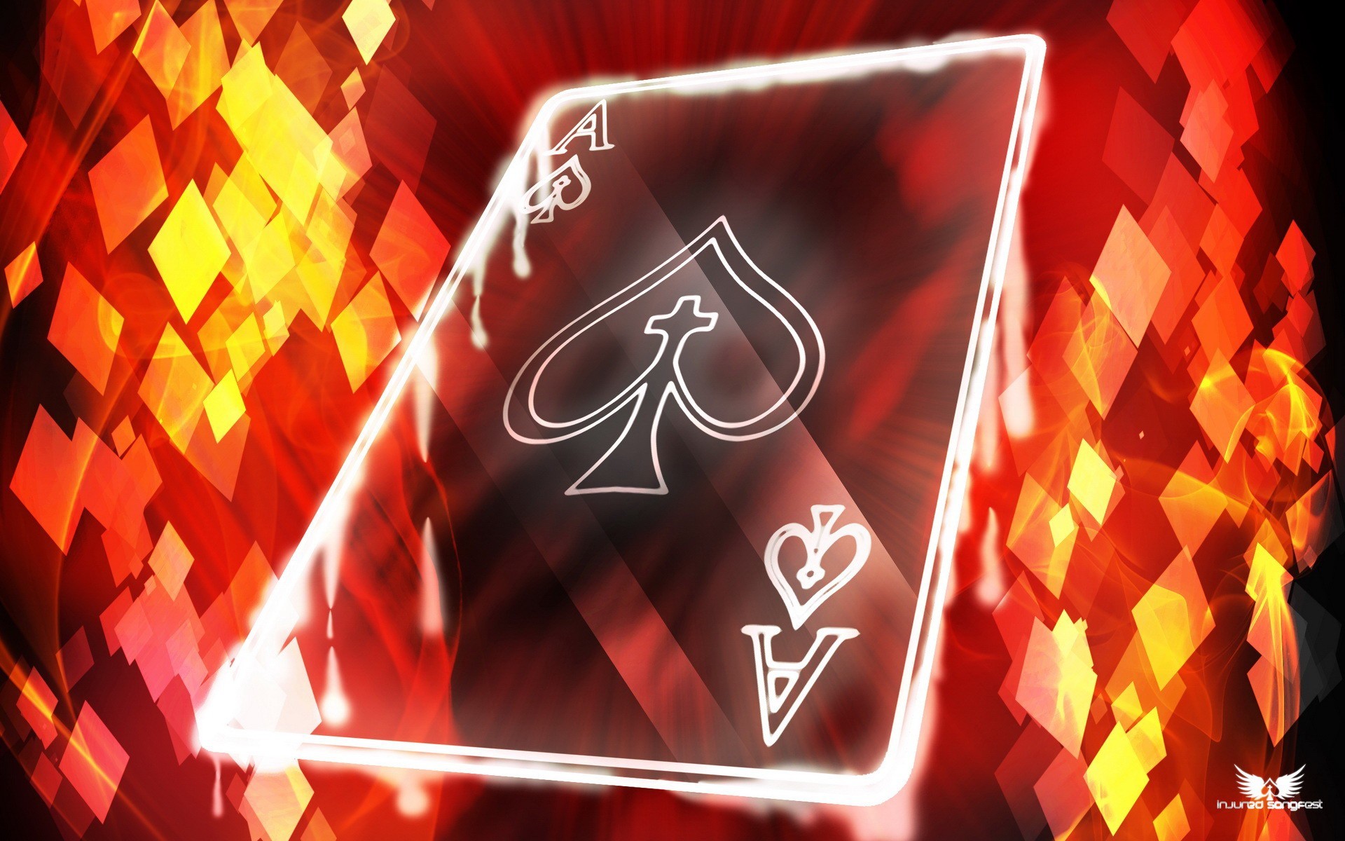 Cards Playing Cards Digital Art Red Ace Of Spades 1920x1200
