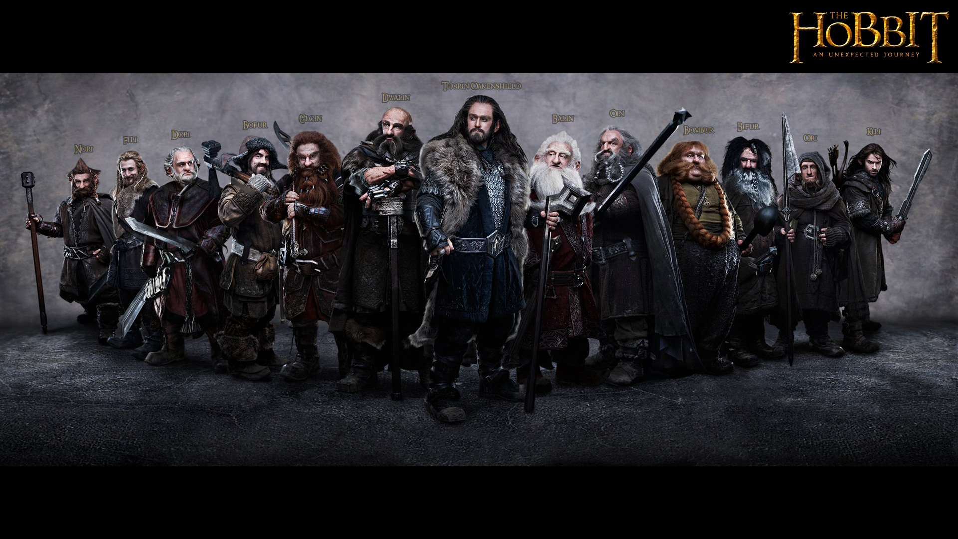 The Hobbit An Unexpected Journey Movies Thorin Oakenshield Dwarfs 1920x1080
