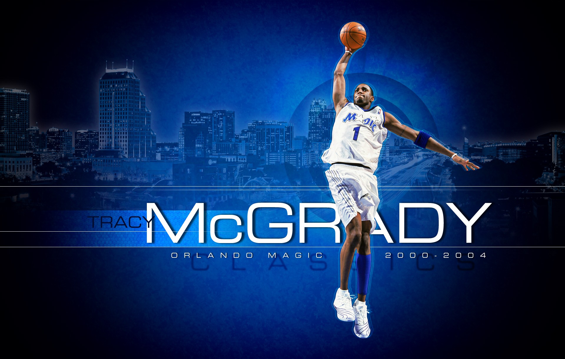 NBA Basketball Sports Orlando Magic Orlando Magic Tracy McGrady 1920x1220