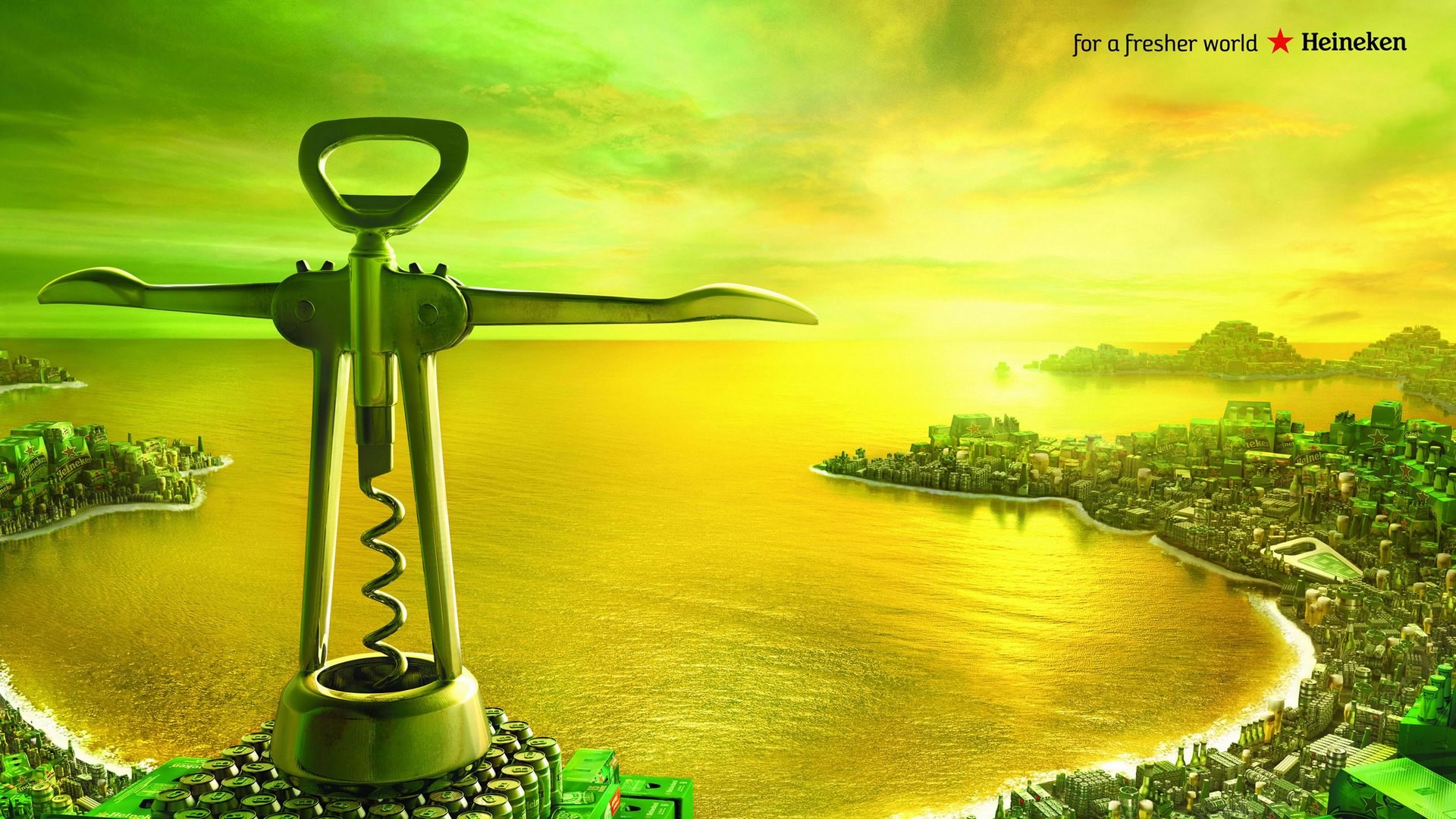 Heineken Rio De Janeiro Beer City Christ The Redeemer 1920x1080