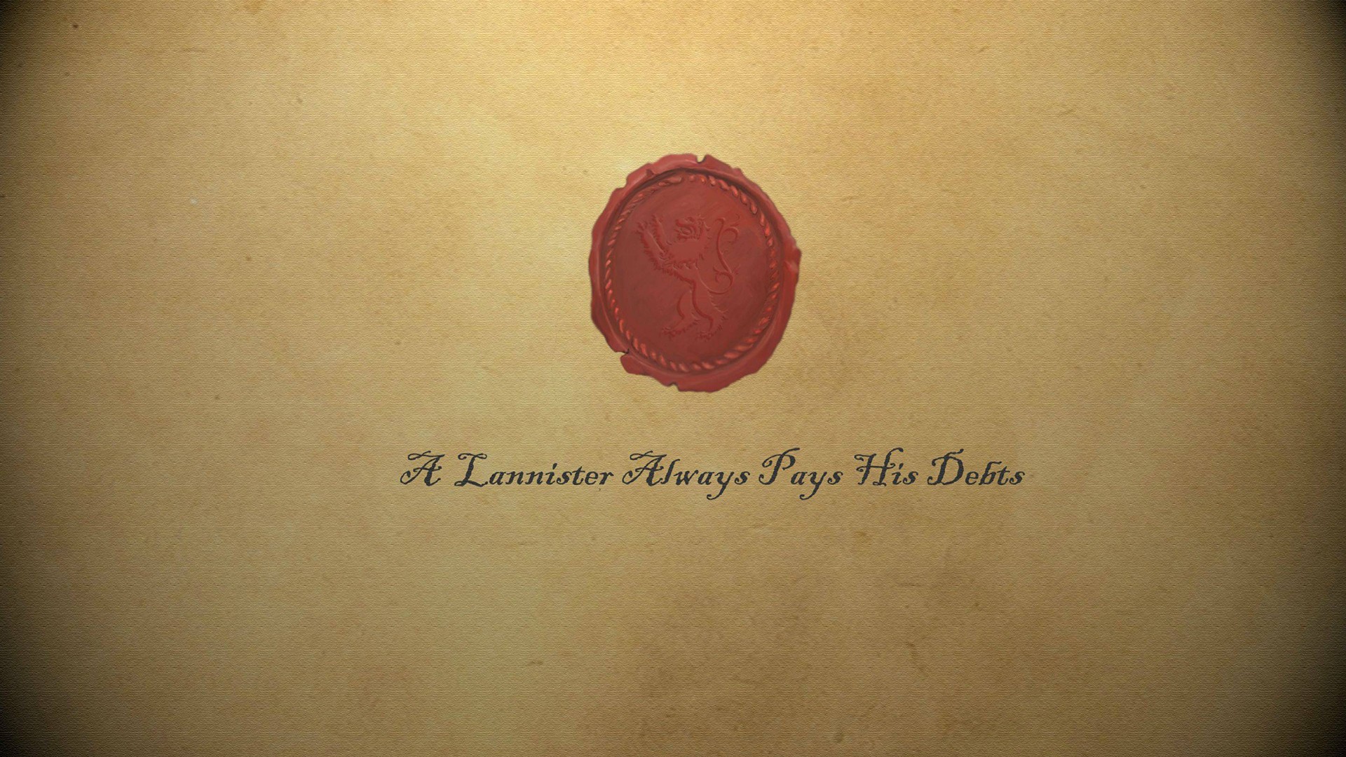 Game Of Thrones House Lannister Quote 1920x1080