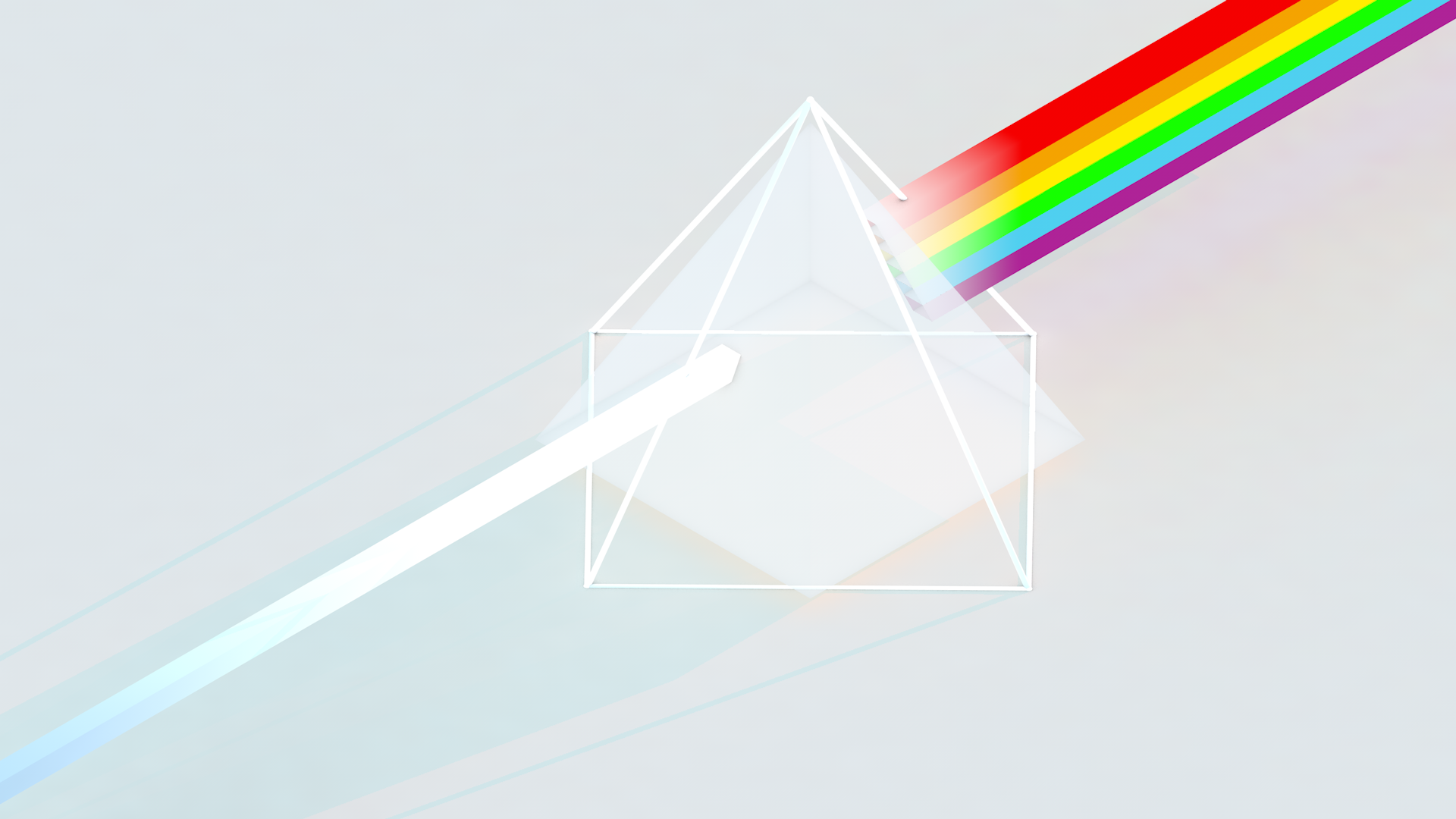 Pink Floyd Music Rock Stars Triangle Low Poly Isometric 1920x1080