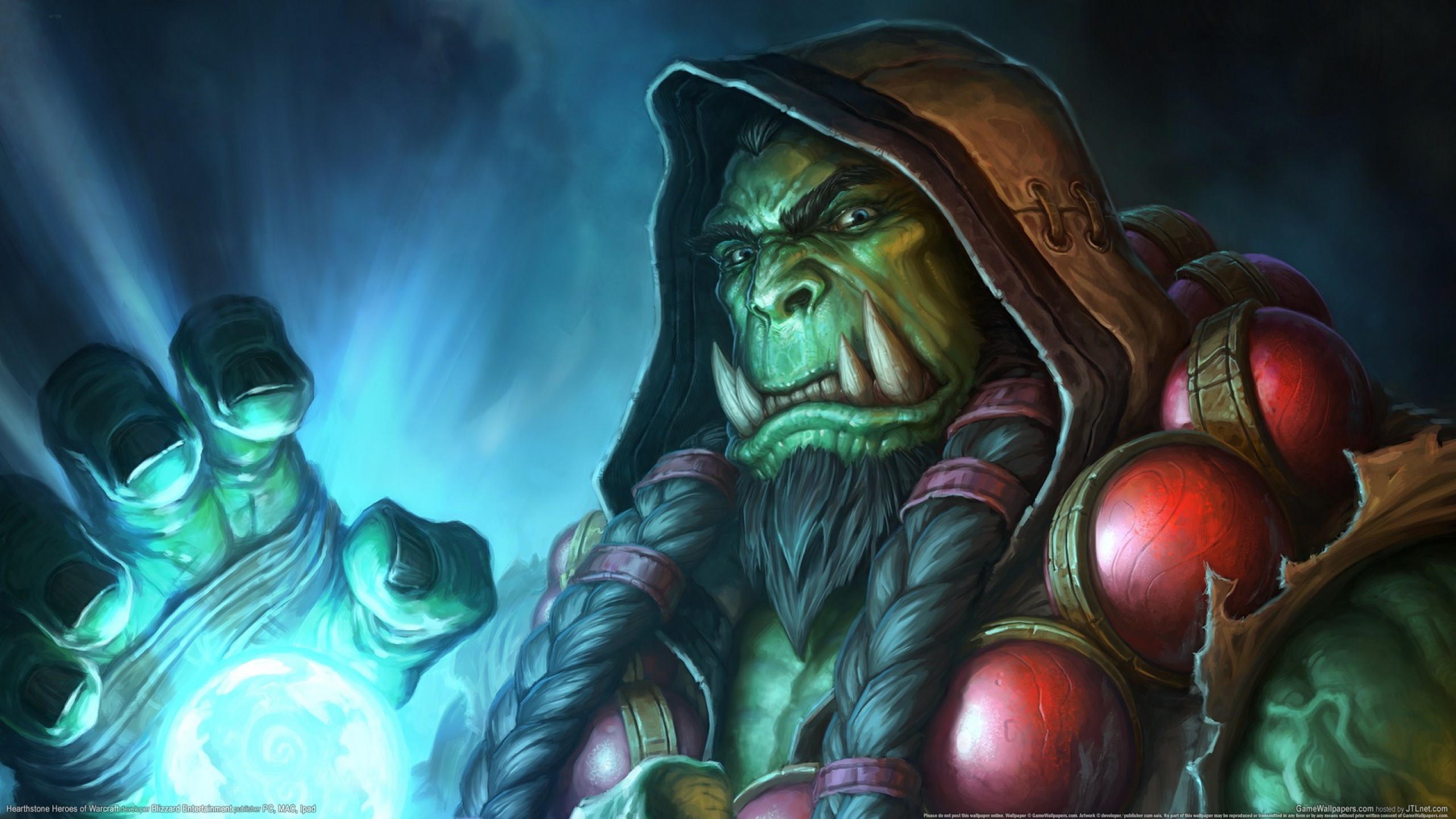 Warcraft Hearthstone Heroes Of Warcraft Thrall Blizzard Entertainment Video Games Video Game Charact 2560x1440