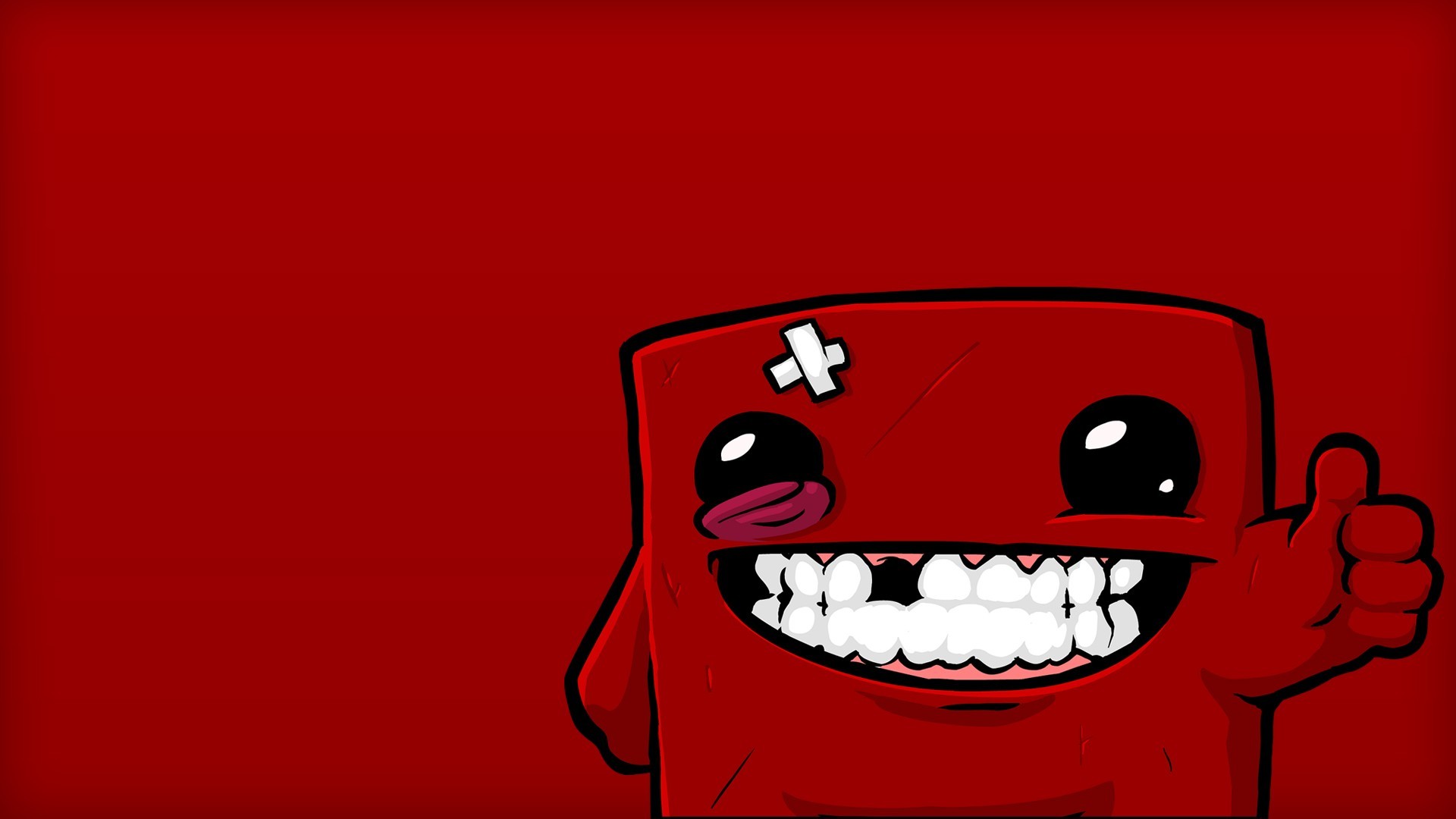 Video Games Super Meat Boy Red 1920x1080