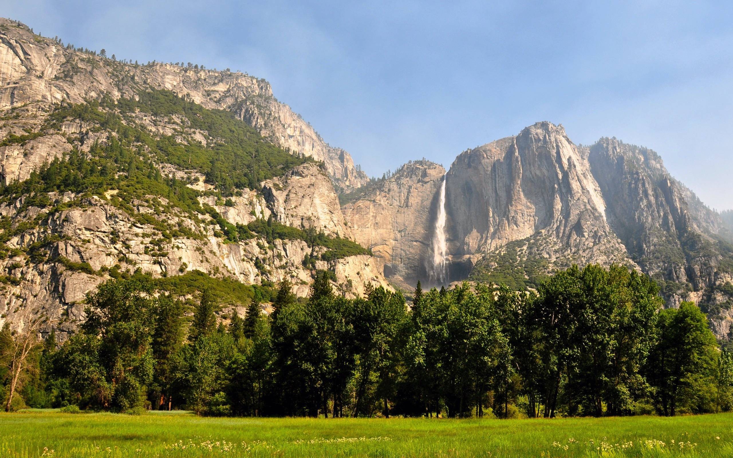 Mountains Landscape Waterfall Yosemite Falls 2560x1600