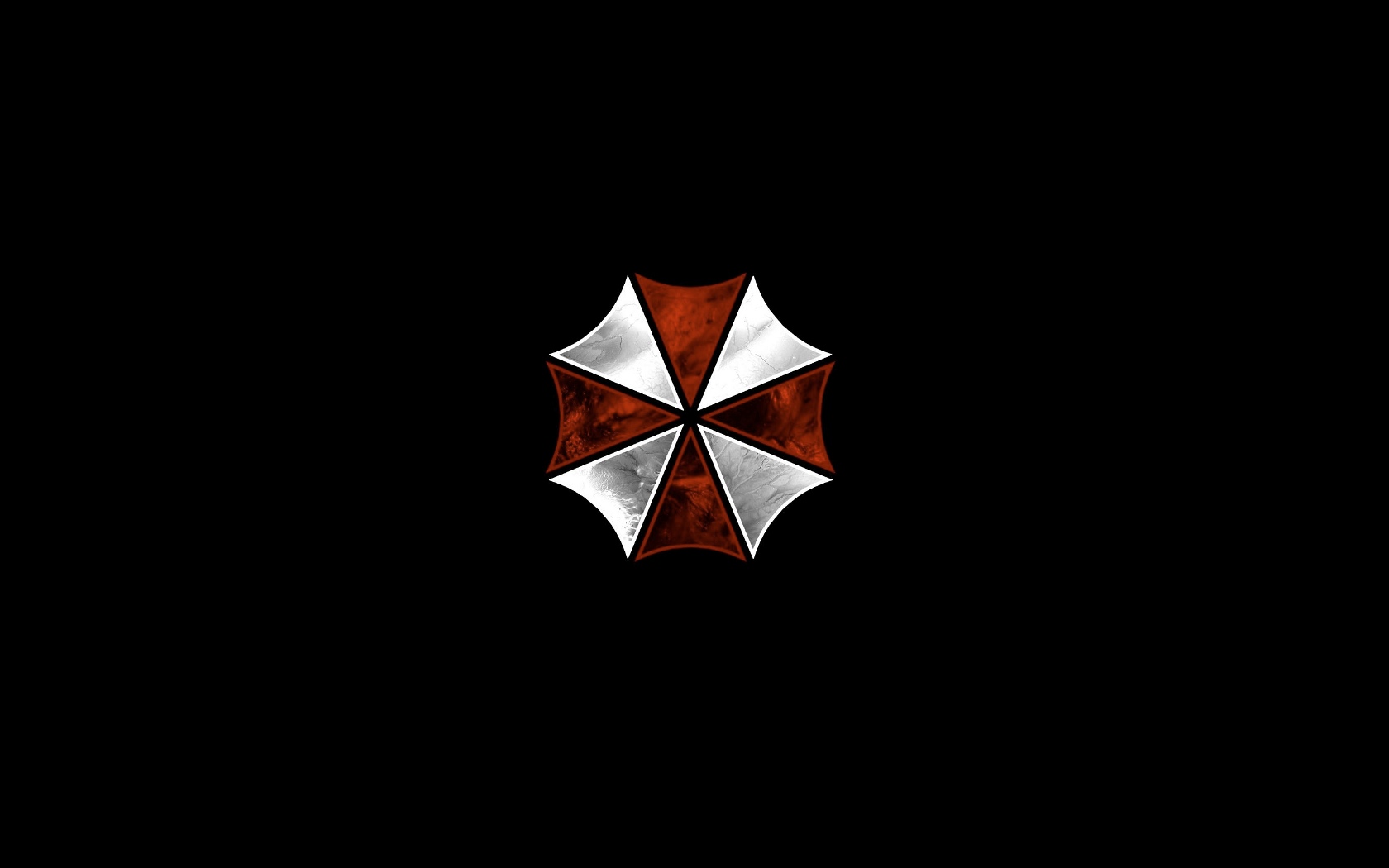 Digital Art Dark Minimalism Black Background Umbrella Corporation Resident Evil 1680x1050