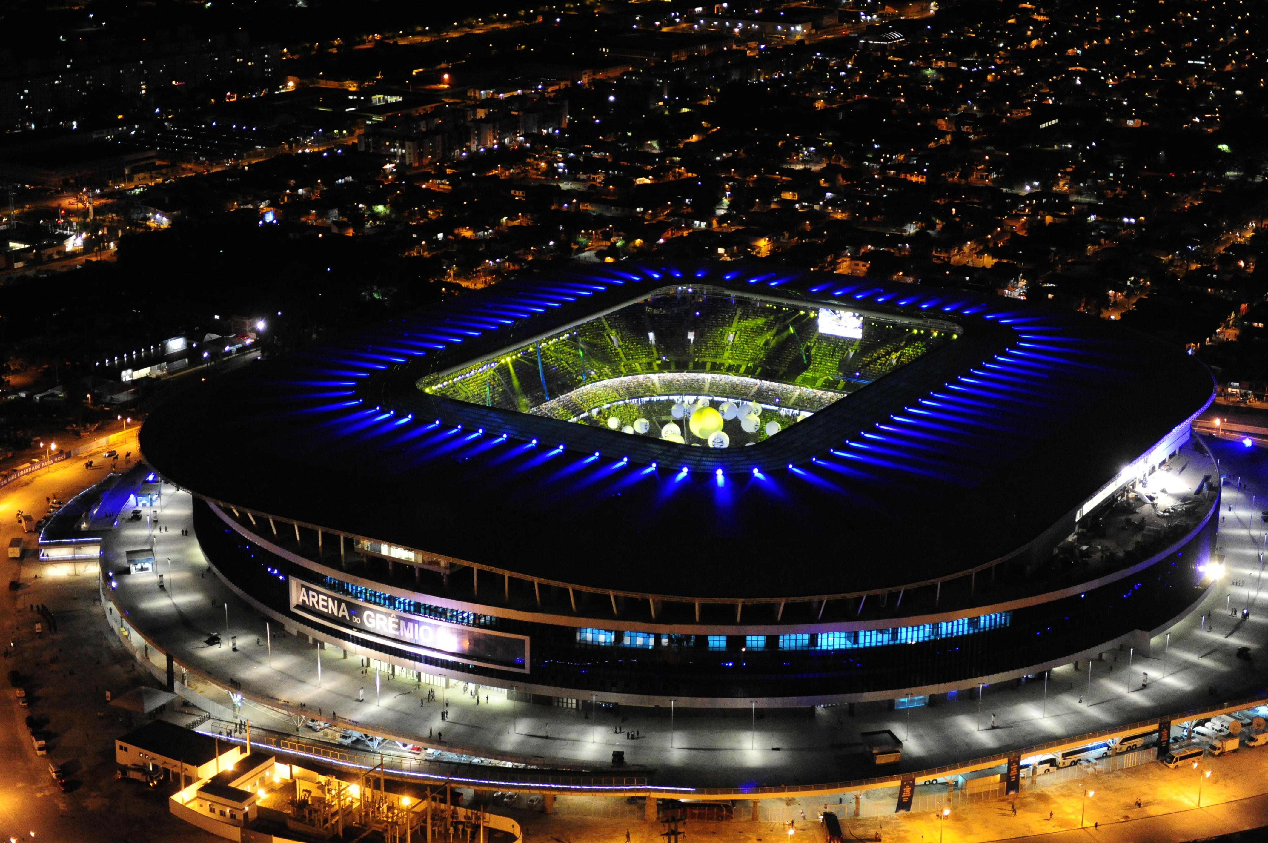 Gremio Porto Alegre Arena Stadium Night 4247x2823