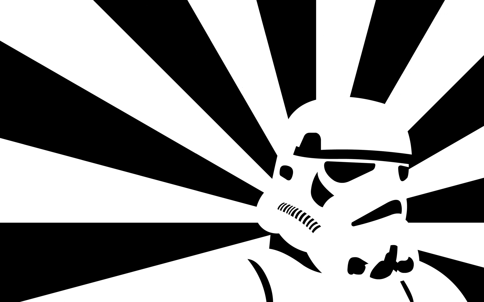 Stormtrooper Star Wars Helmet Artwork Minimalism 1680x1050