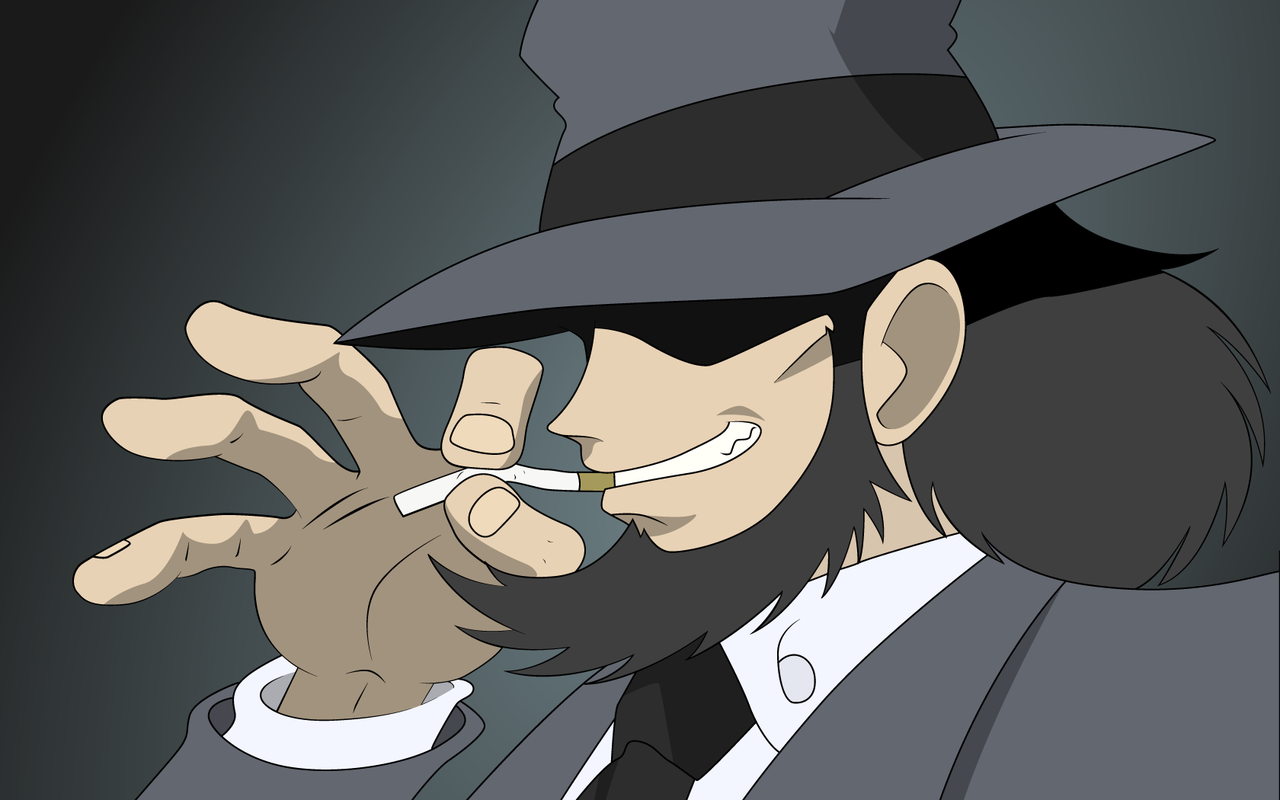 Lupin Iii Anime Cigarettes Beard Hat Anime Boys 1280x800