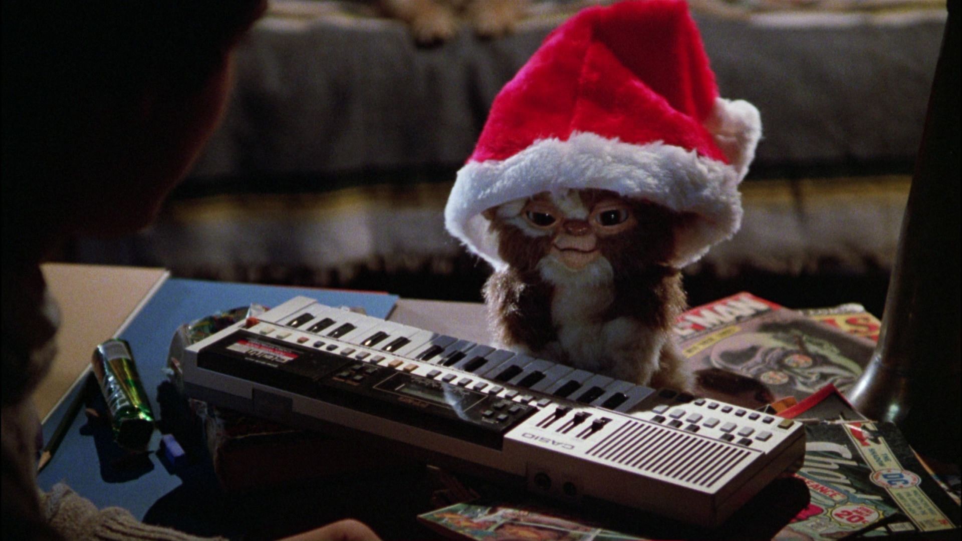 Gizmo Gremlins Movies Santa Hats 1920x1080