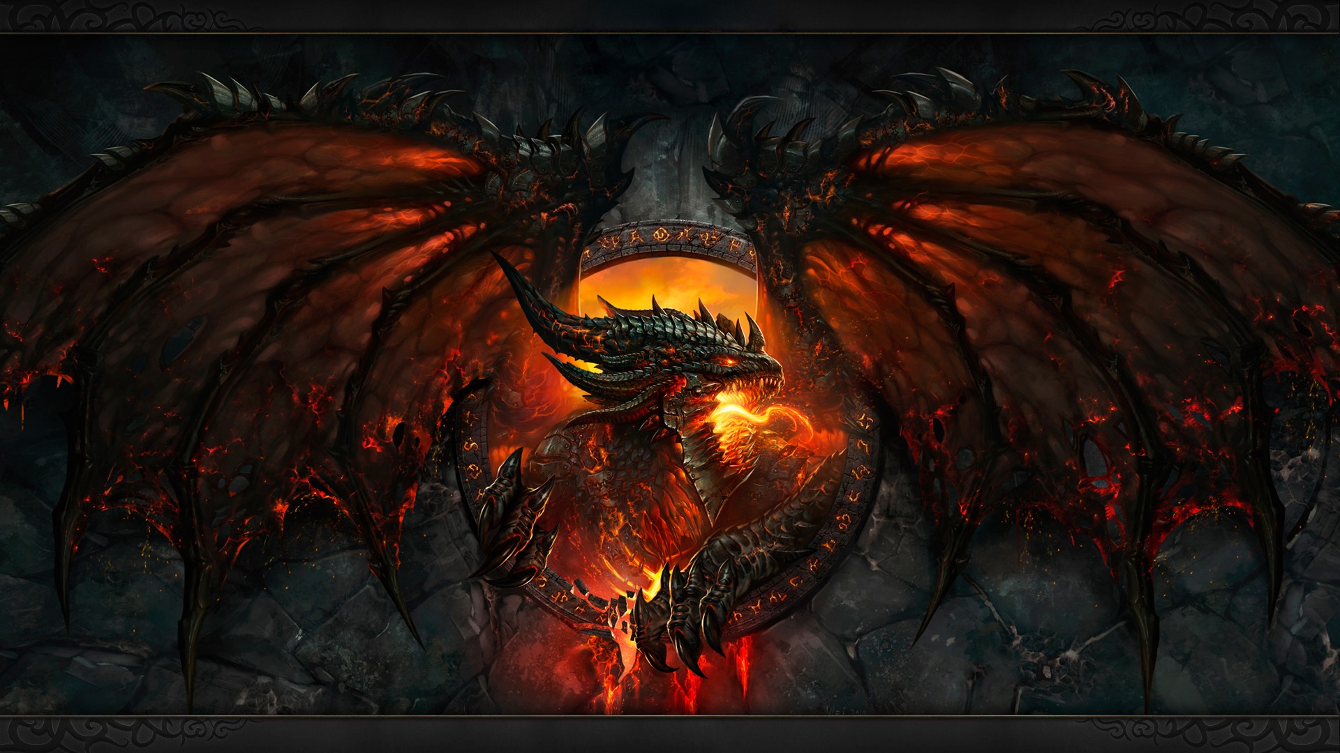 World Of Warcraft Cataclysm Video Games Dragon Deathwing World Of Warcraft Blizzard Entertainment Fi 1920x1080