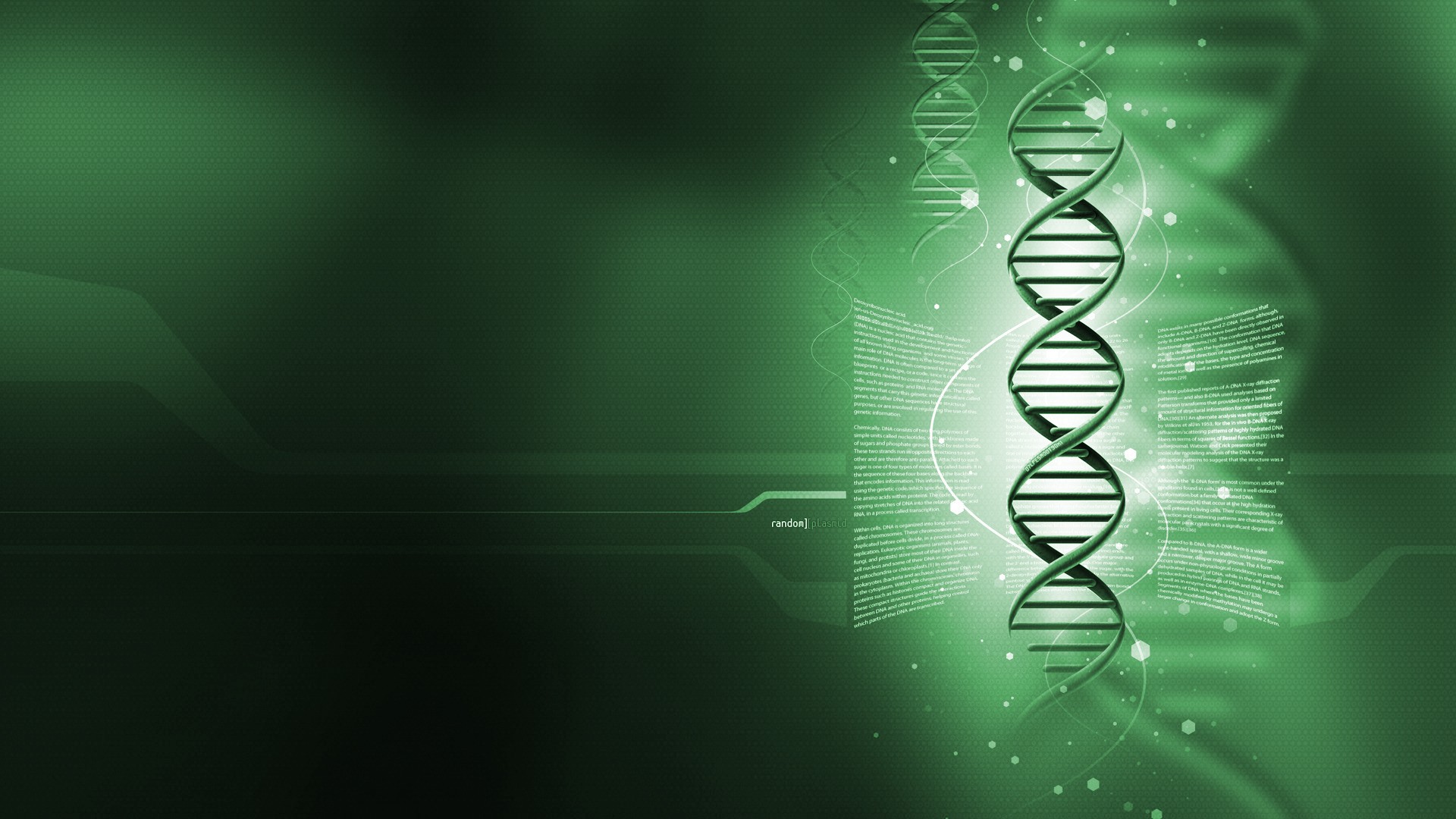 Genetics Digital Art 1920x1080