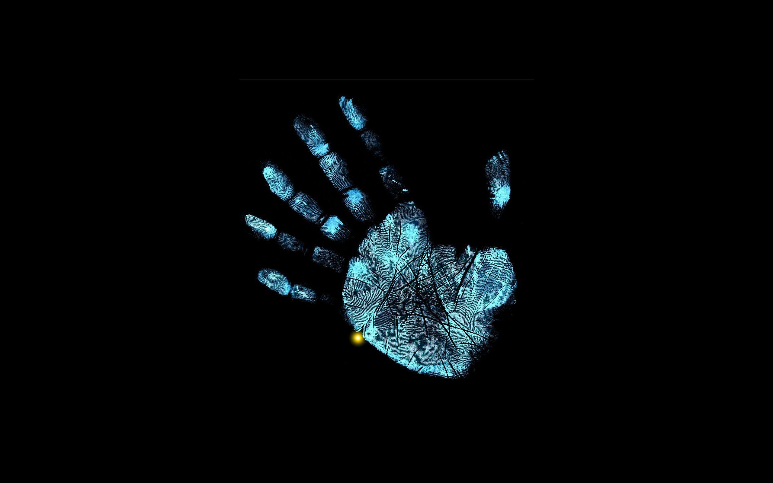 Fringe TV Series Handprints Black Background Minimalism Hands Fingers Aliens TV Simple Background Cy 2560x1600