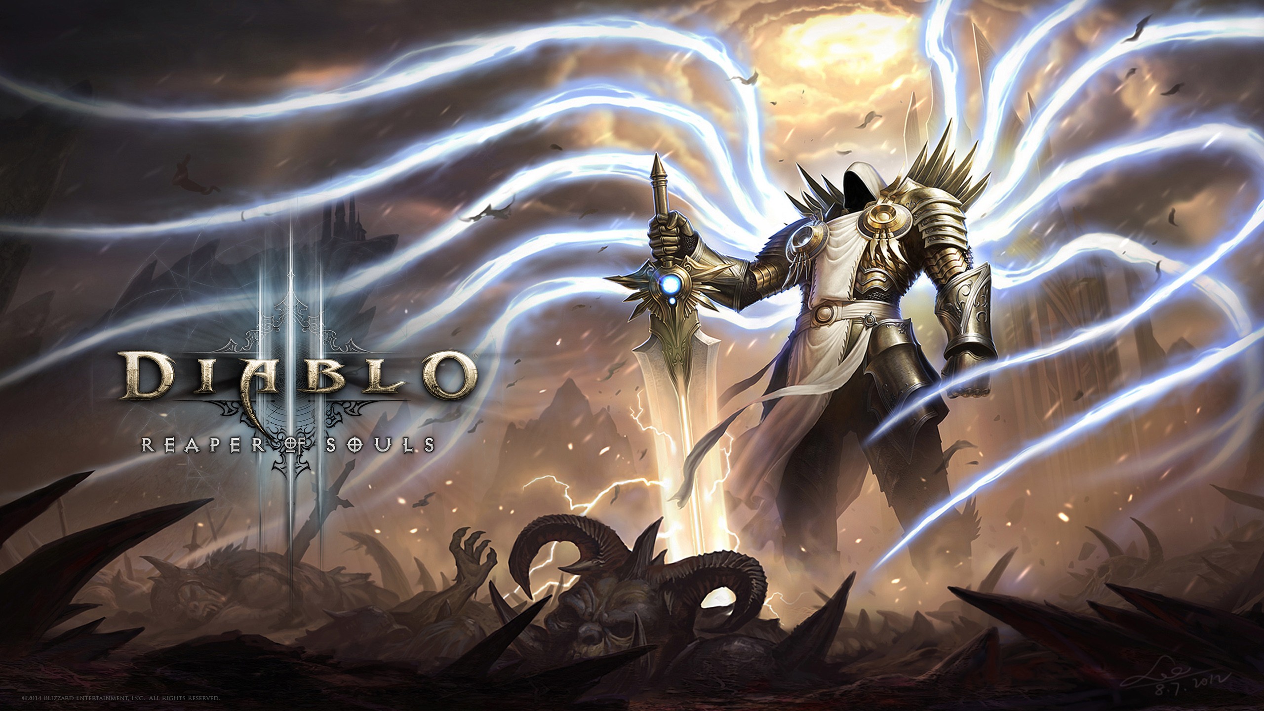 Blizzard Entertainment Tyrael Diablo 3 Reaper Of Souls Diablo Diablo Iii 2560x1440