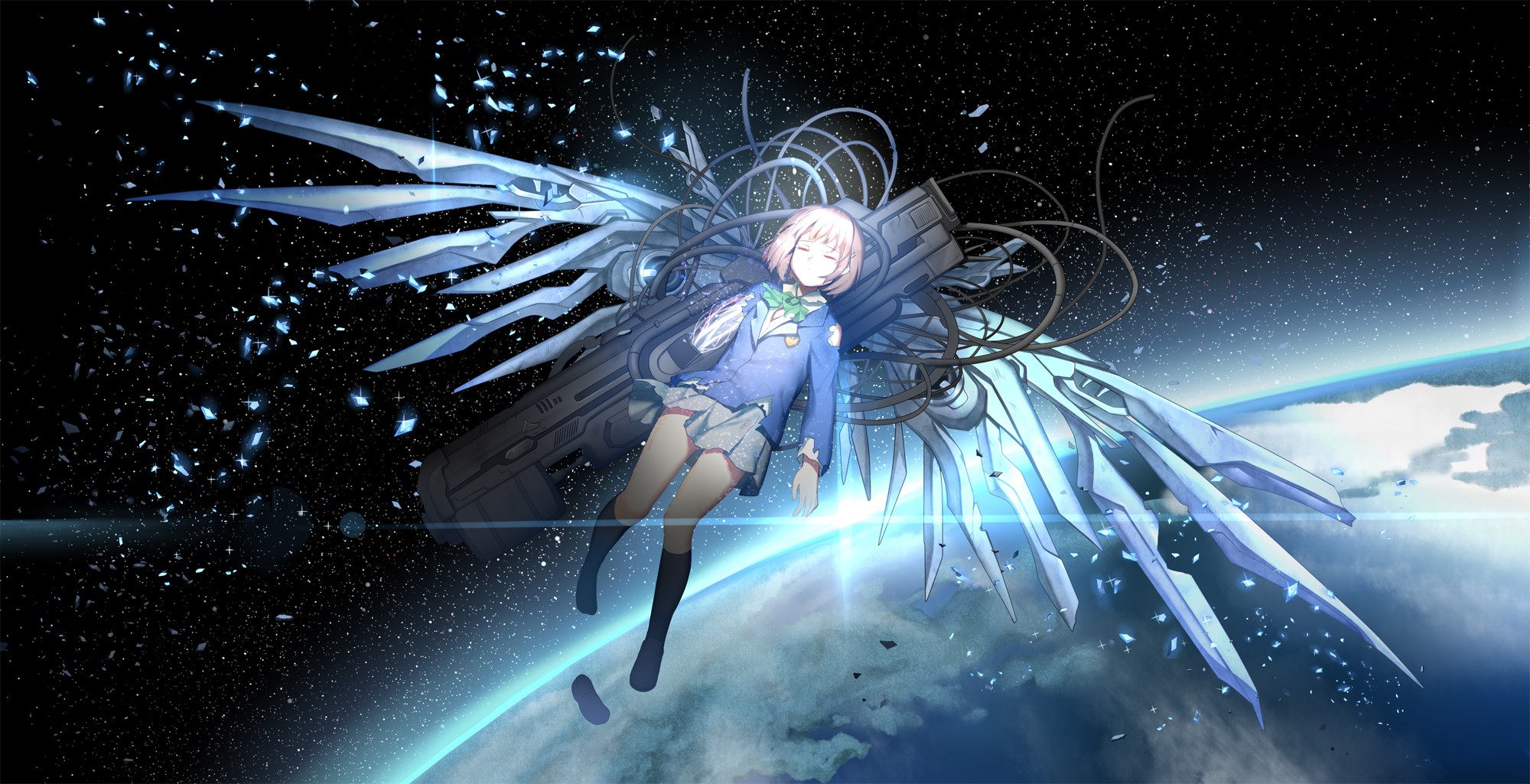 Wings Weapon Space Earth Chise 2000x1025