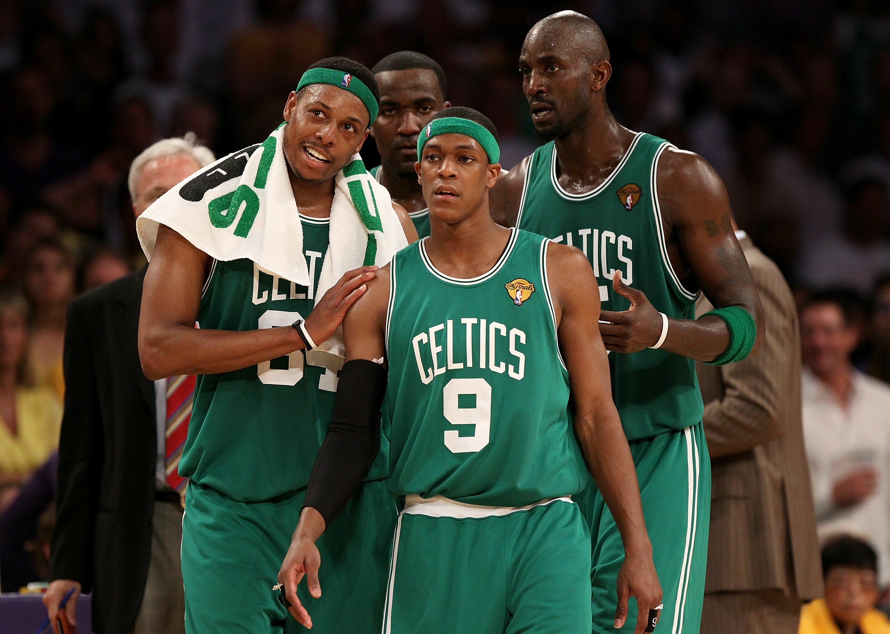 NBA Basketball Boston Celtics Boston Kevin Garnett Rajon Rondo Paul Pierce Sports Brooklyn Men Sport 3000x2138