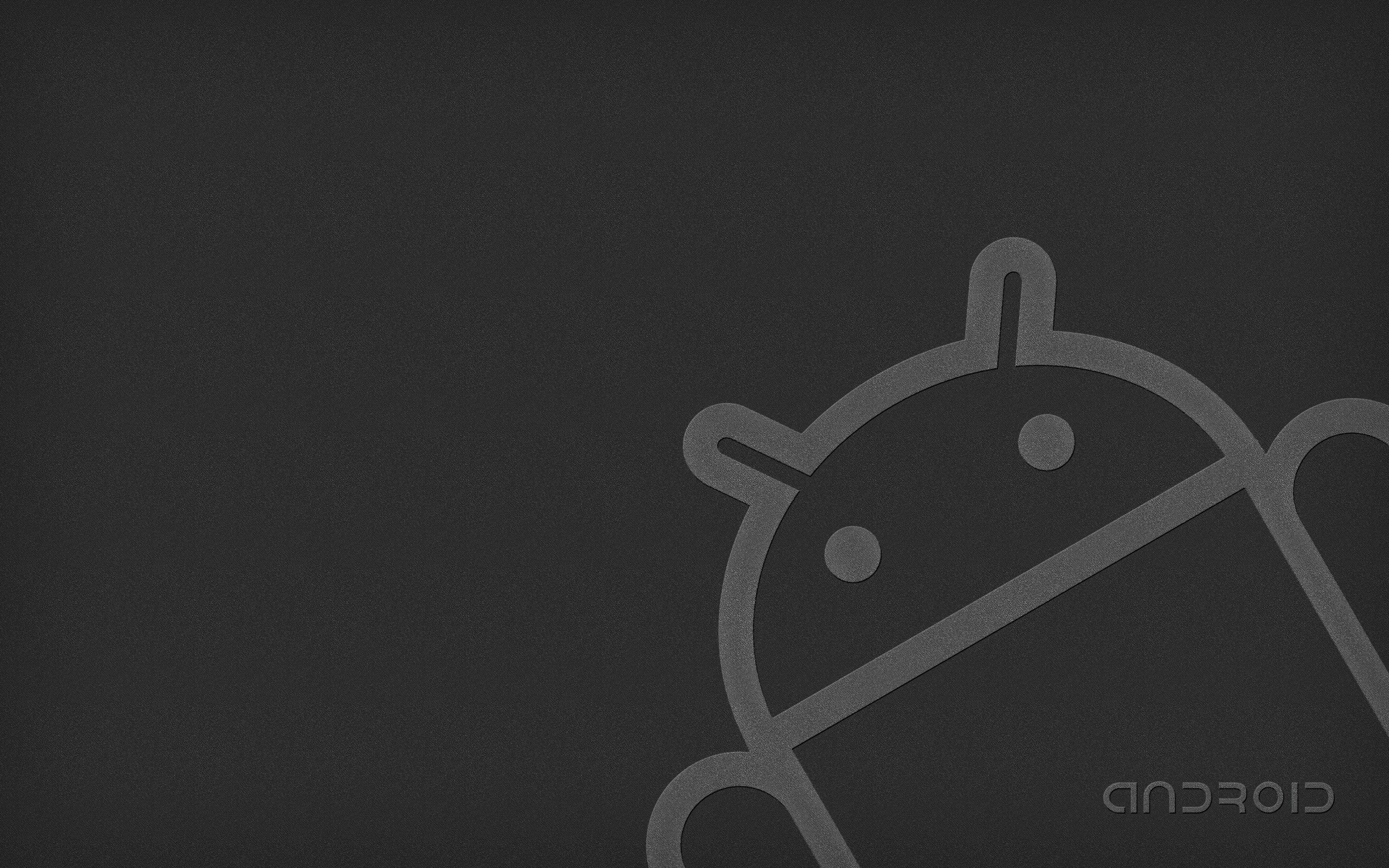 Monochrome Android Marshmallow Simple Background 2560x1600