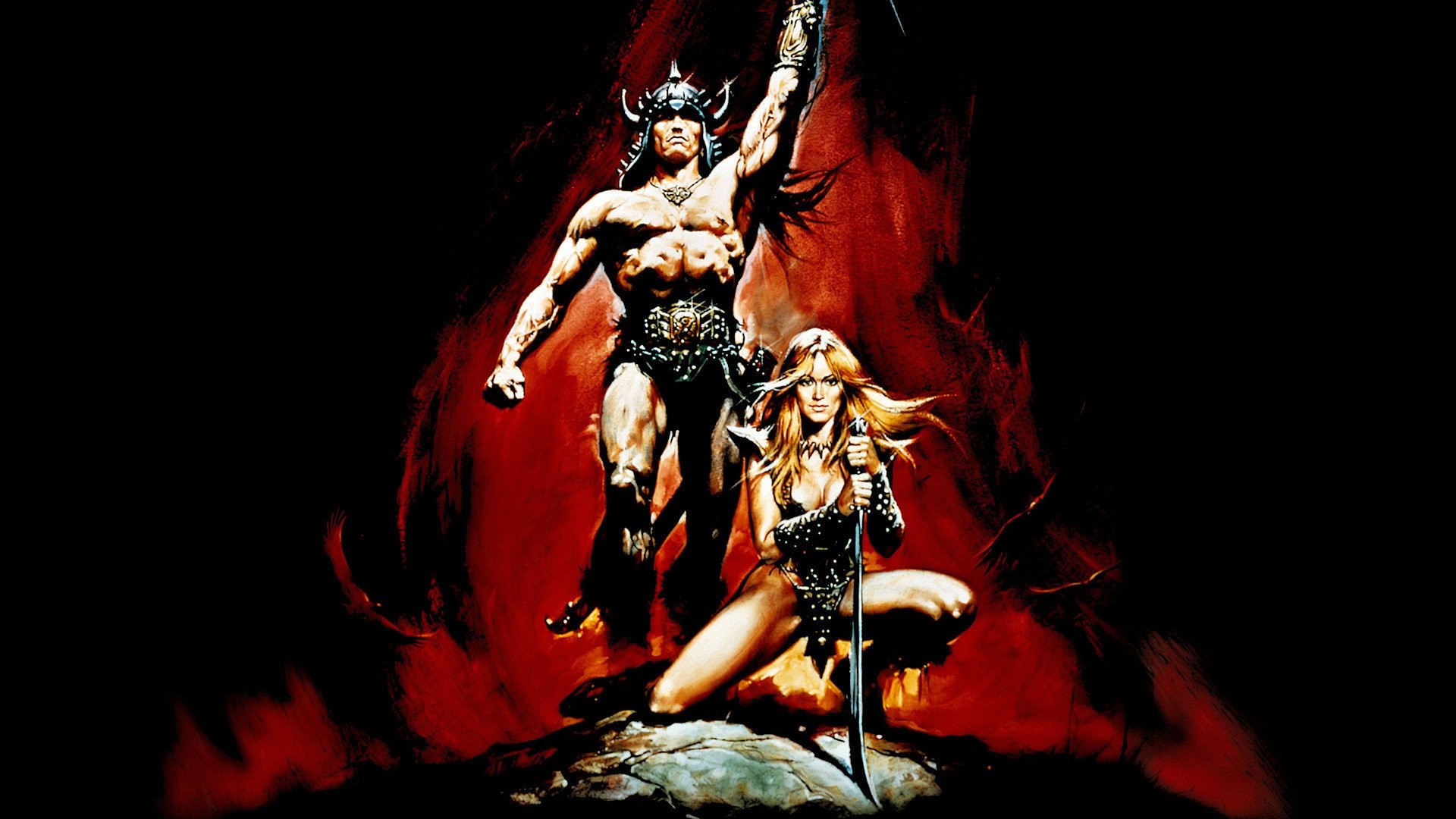 Conan The Barbarian Movies Fantasy Men Fantasy Girl Arnold Schwarzenegger 1920x1080