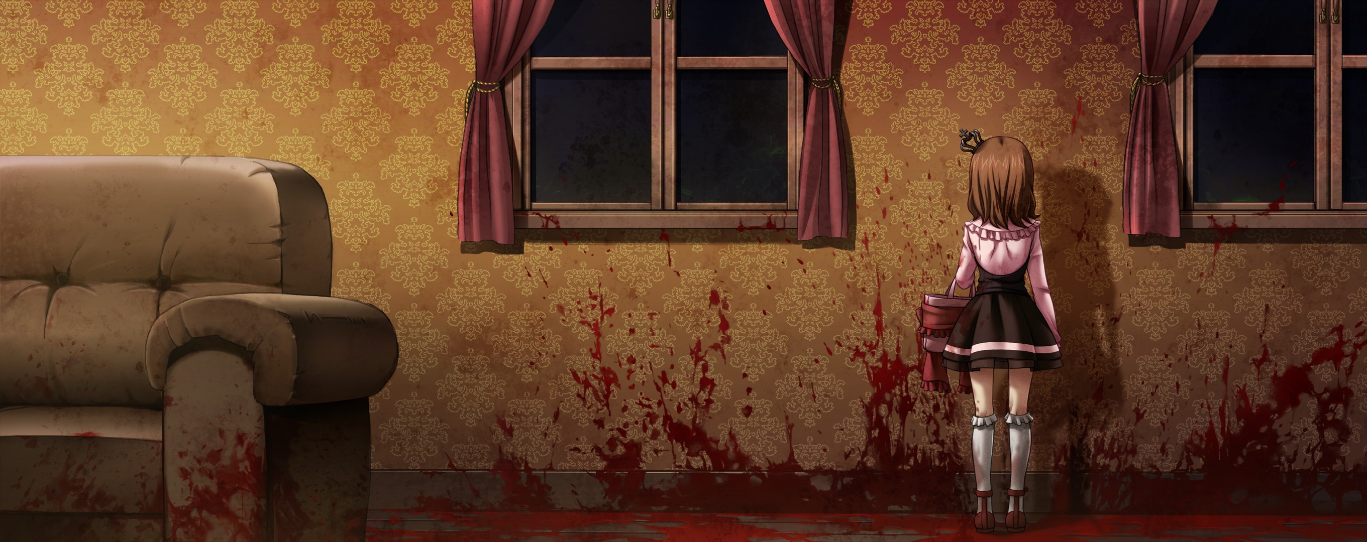 Maria Ushiromiya Blood 2721x1080