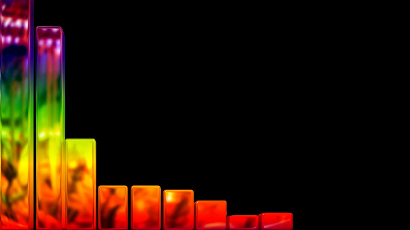 Abstract Colorful Black Background Bars 1366x768