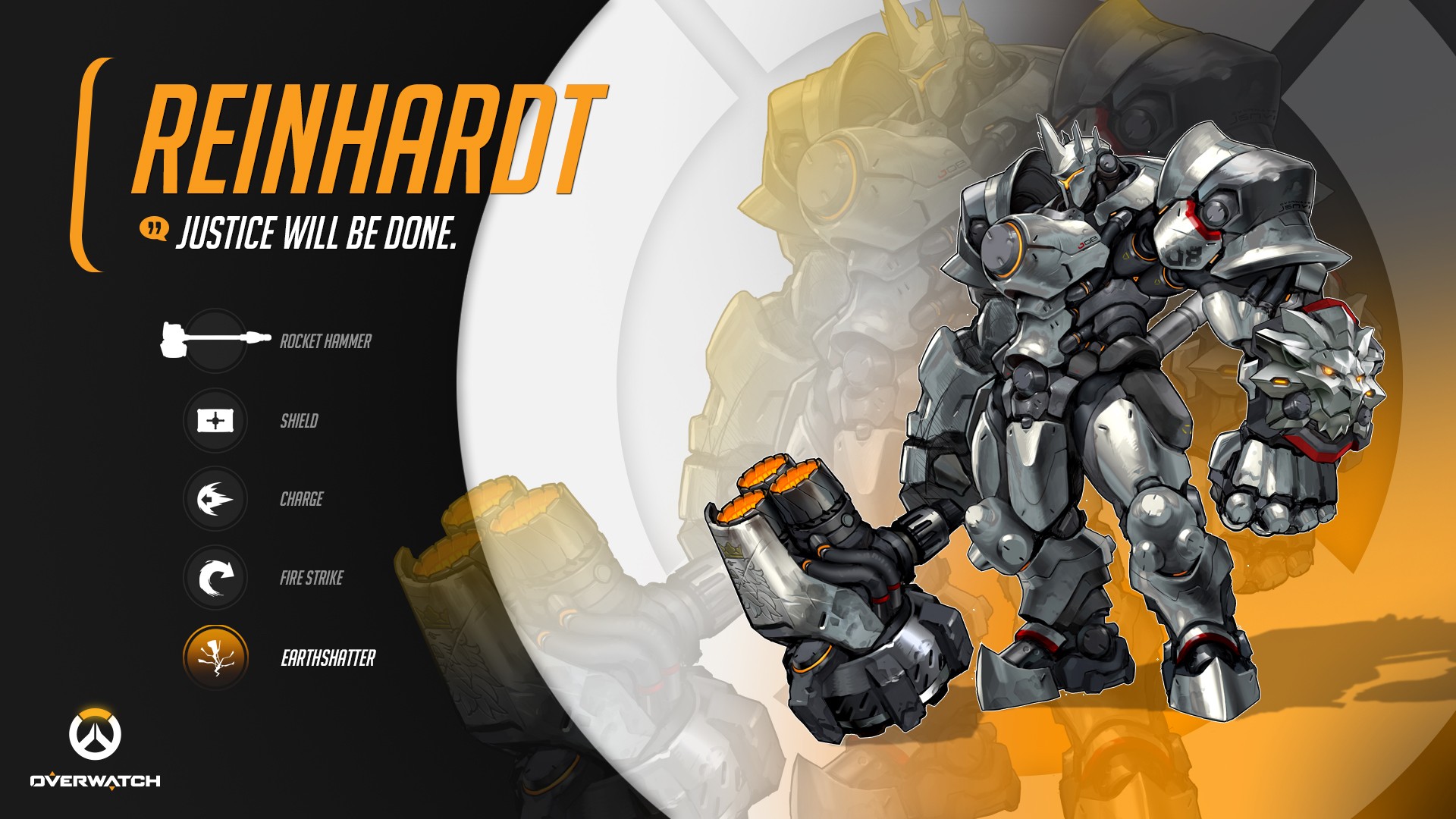 Blizzard Entertainment Overwatch Video Games Reinhardt Reinhardt Wilhelm Reinhardt Overwatch 1920x1080