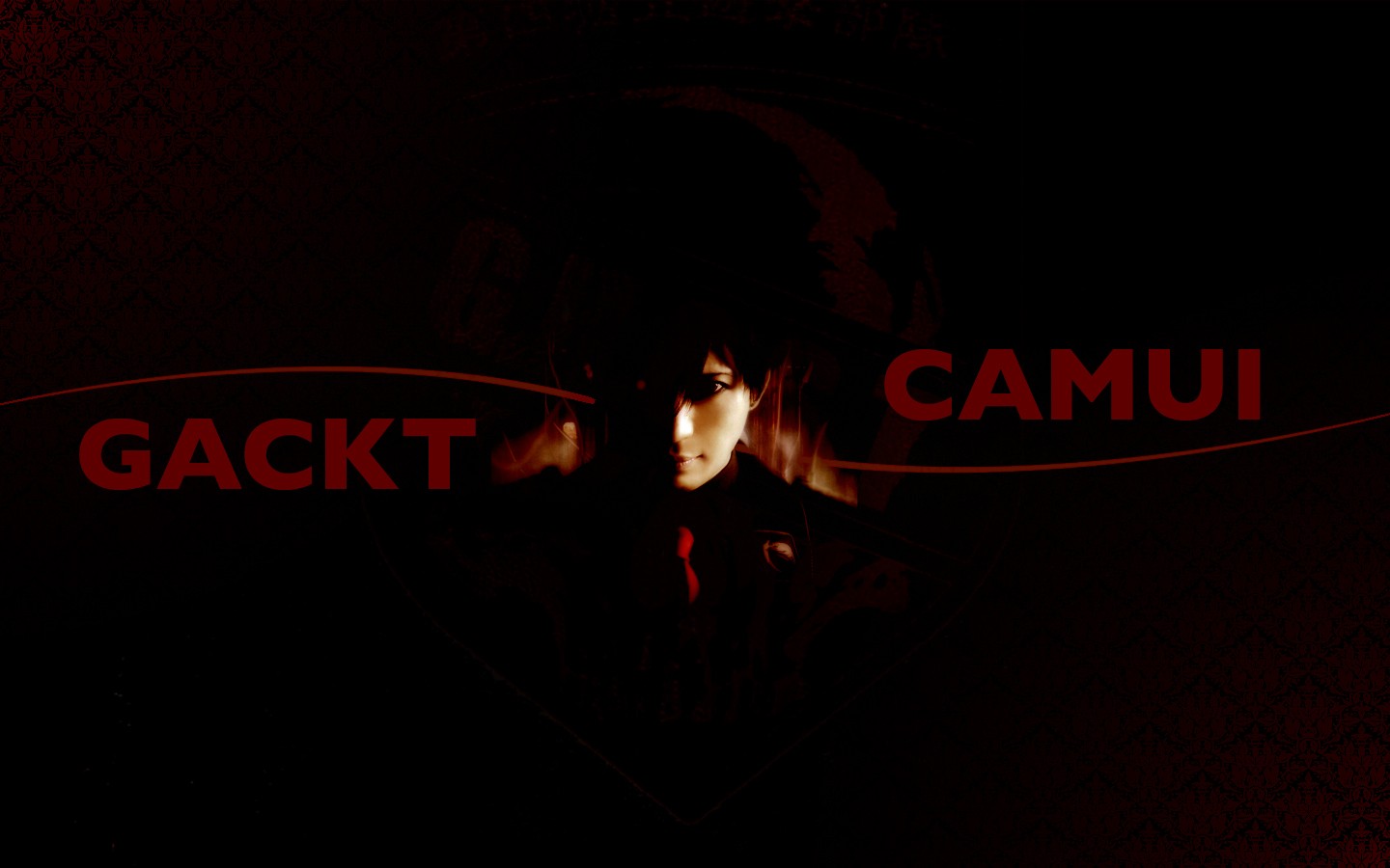 Gackt Musician Dark Typography Simple Background Red Wallpaper Resolution 1440x900 Id Wallha Com