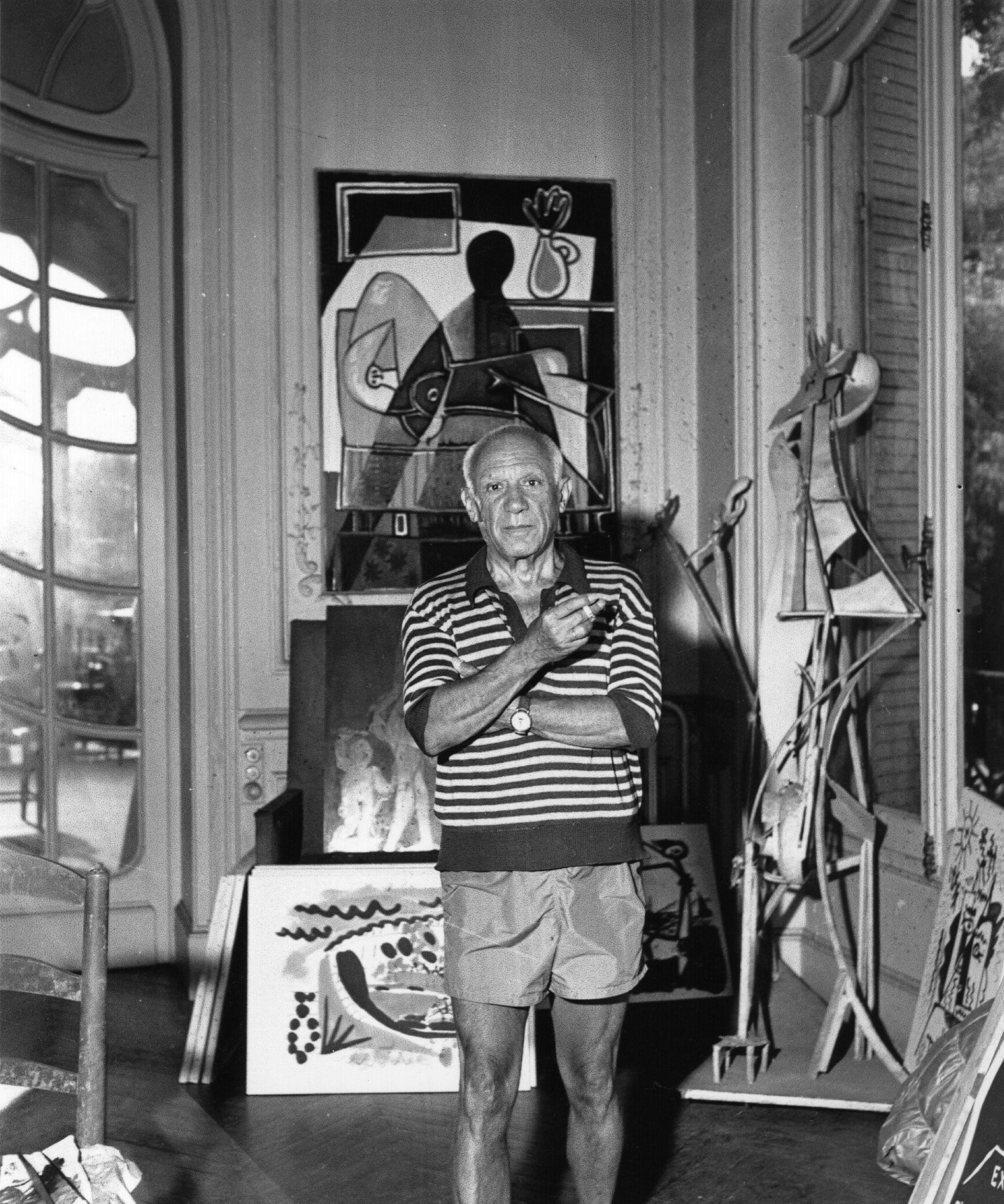 Men Painters Pablo Picasso Cubism Monochrome Painting 2318x2778