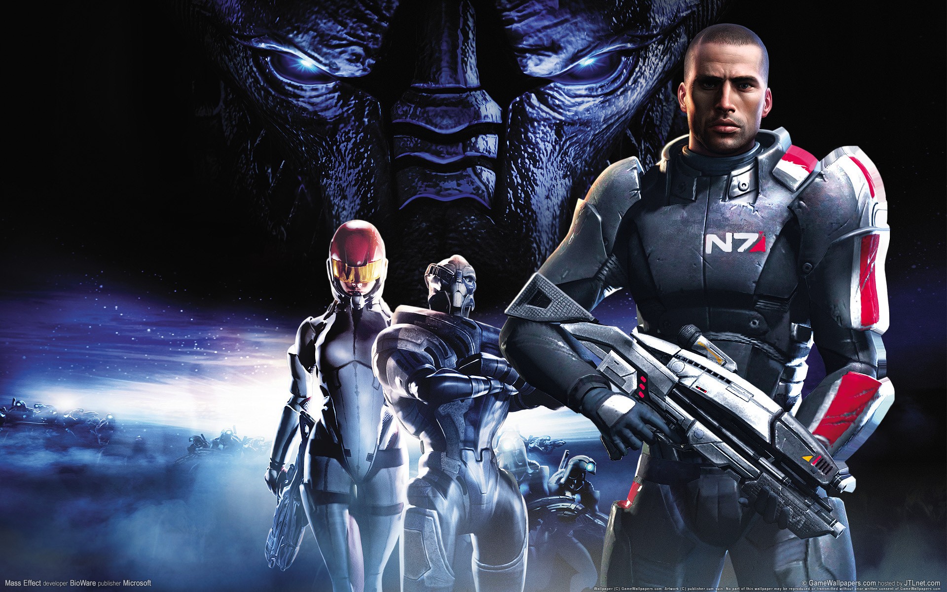 Mass Effect Commander Shepard Ashley Williams Garrus Vakarian 1920x1200