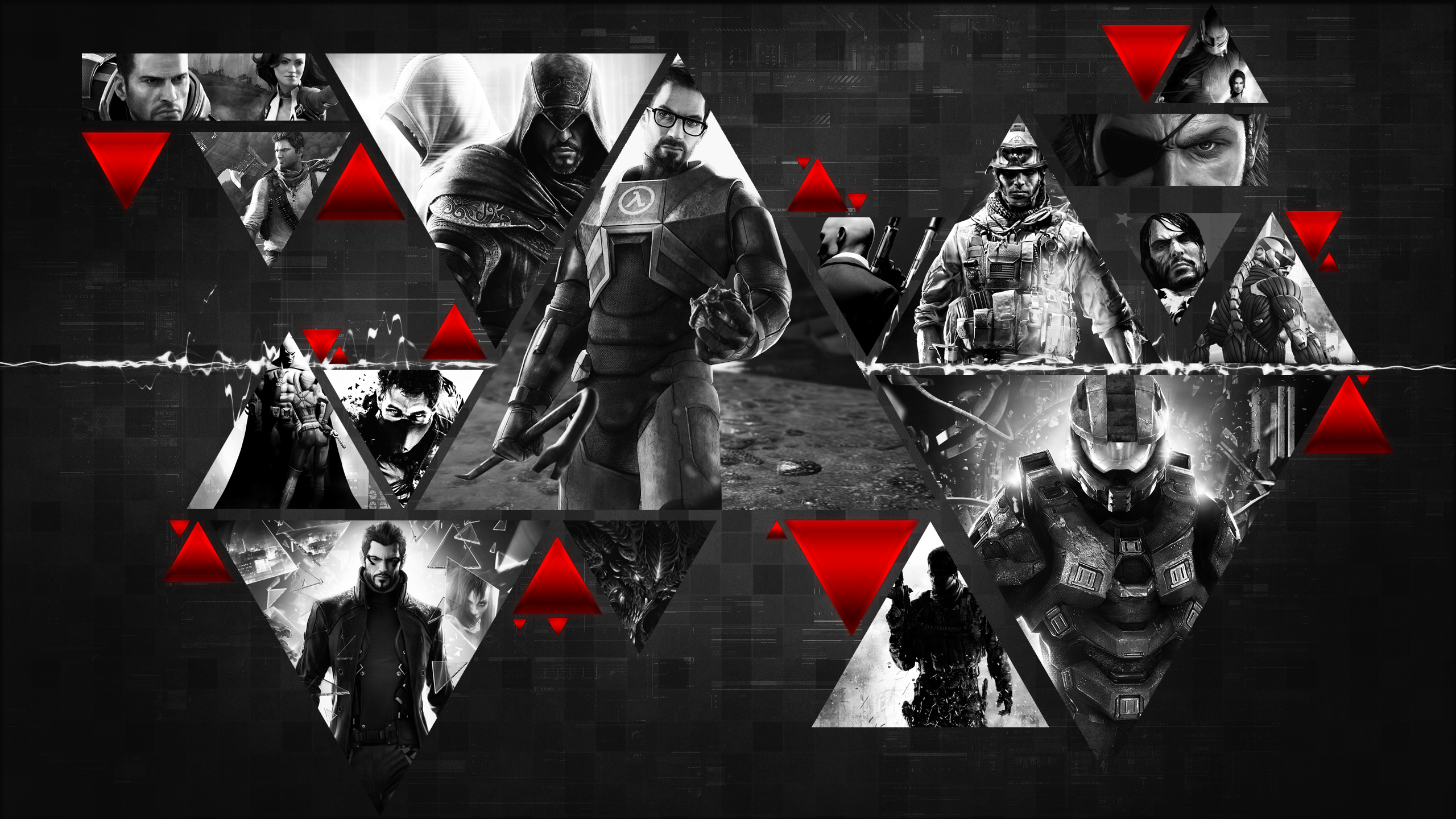 Batman Arkham City Half Life Assassins Creed Revelations Call Of Duty Metal Gear Solid Crysis Star W 2560x1440