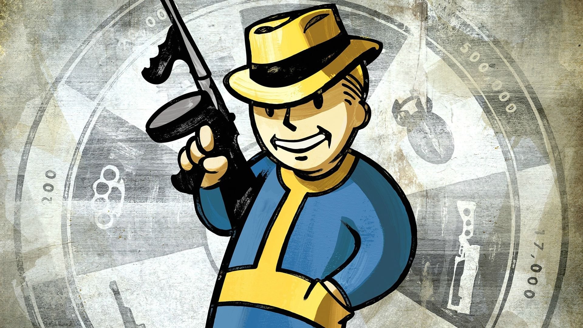 Video Games Fallout Tommy Gun Pip Boy Fallout New Vegas 1920x1080