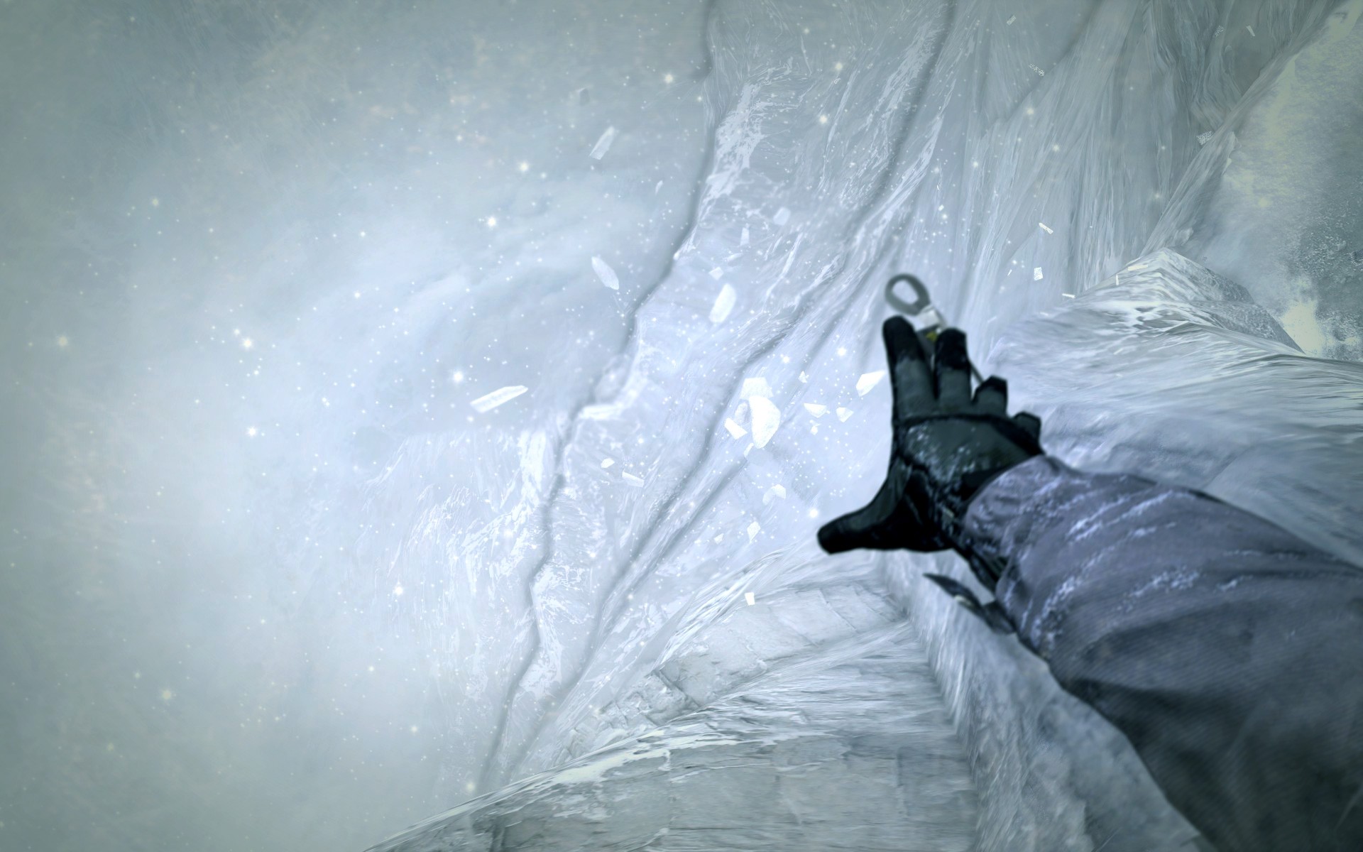 Call Of Duty Modern Warfare 2 Call Of Duty Ice Snow Climbing Rock Climbing Depth Of Field Winter Poi 1920x1200