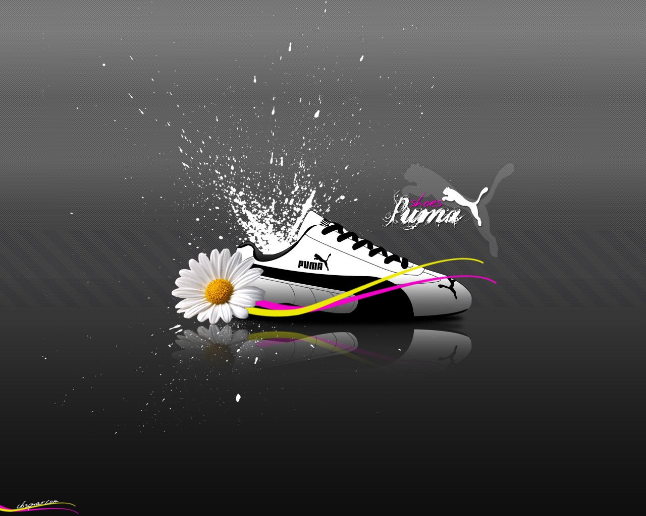 Puma Shoes Digital Art 1280x1024