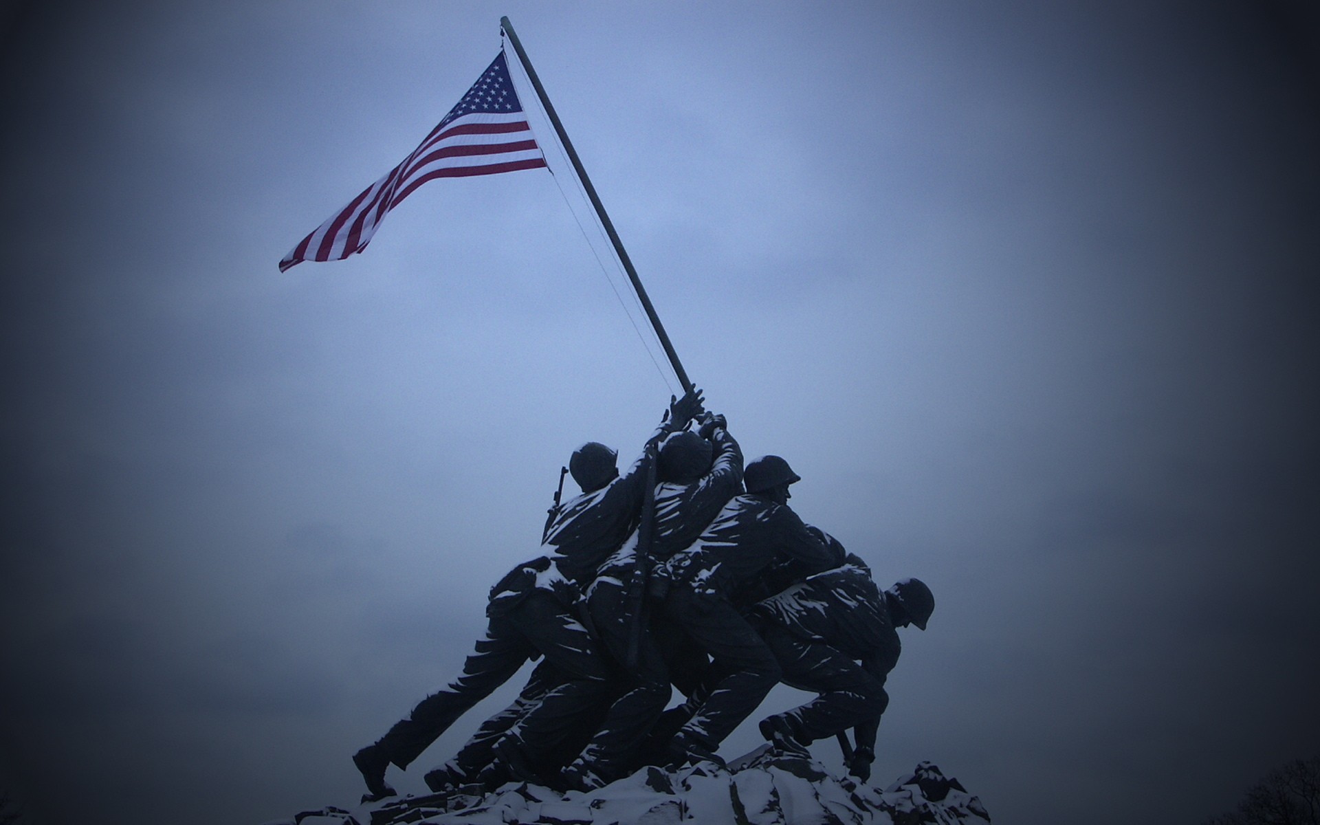 Iwo Jima World War Ii American Flag US Marines 1920x1200
