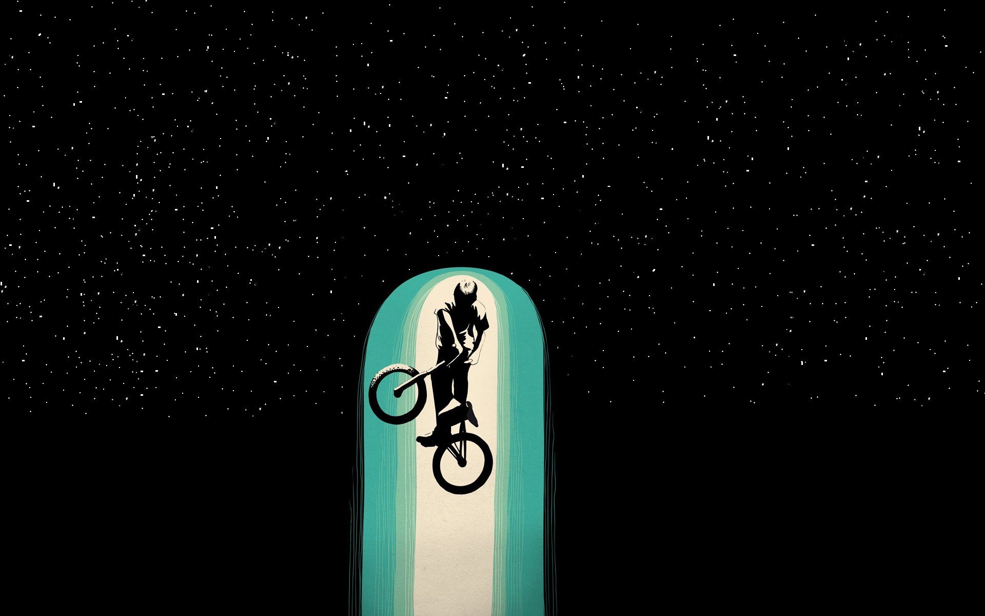 BMX Bicycle Stars Minimalism Artwork 1920x1200