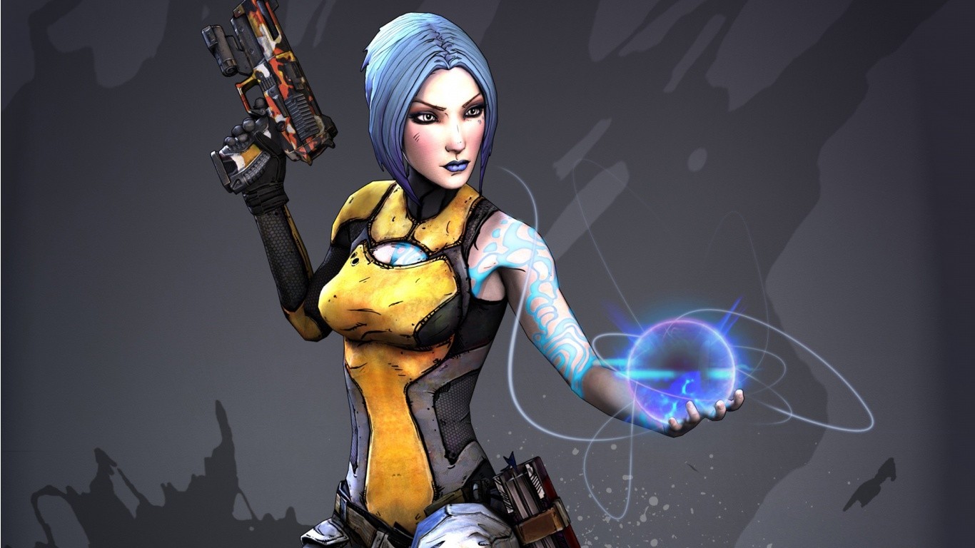 Borderlands 2 Siren Maya Borderlands Borderlands Video Games Science Fiction 1366x768