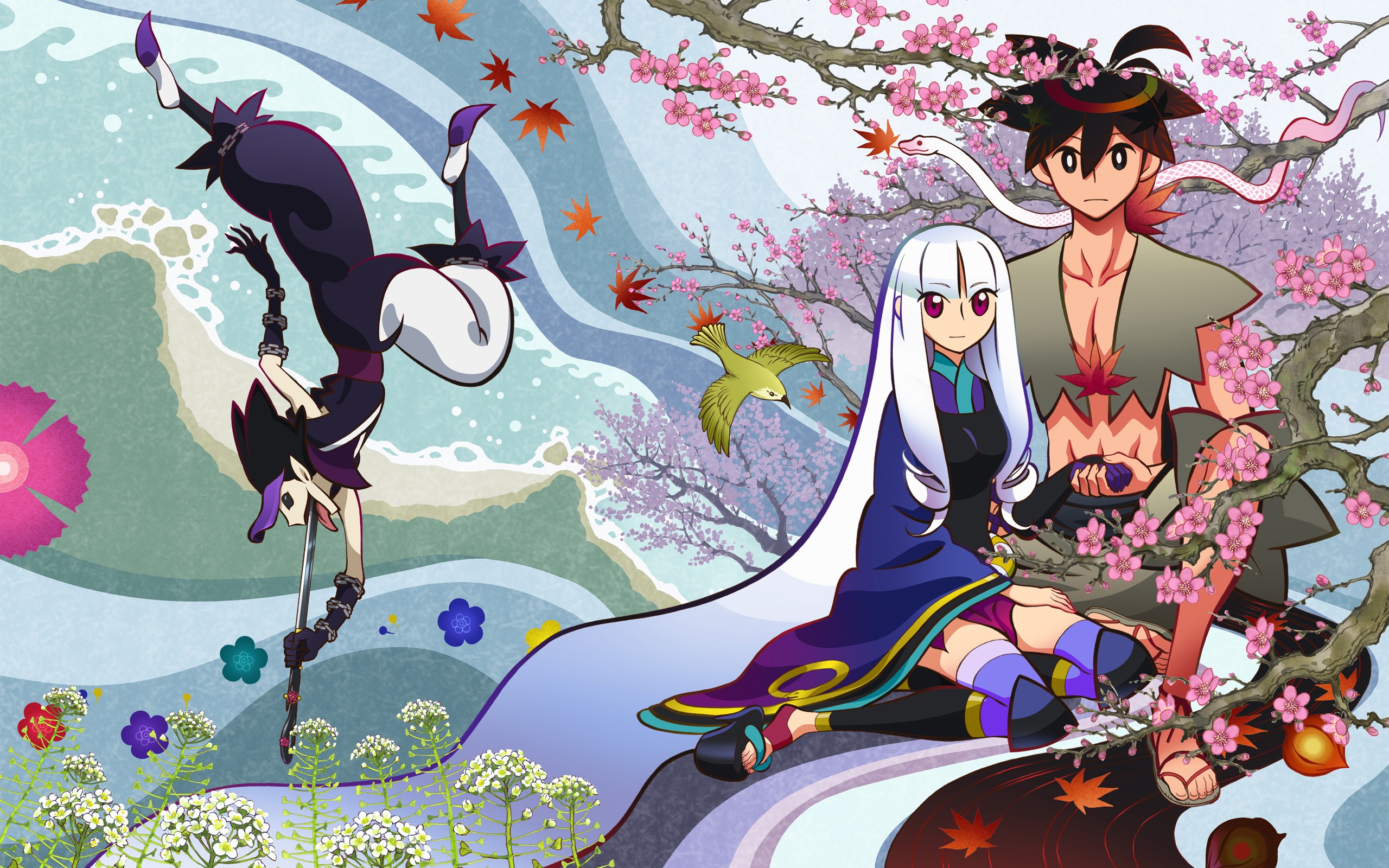 Manga Katanagatari Yasuri Shichika Togame 2560x1600