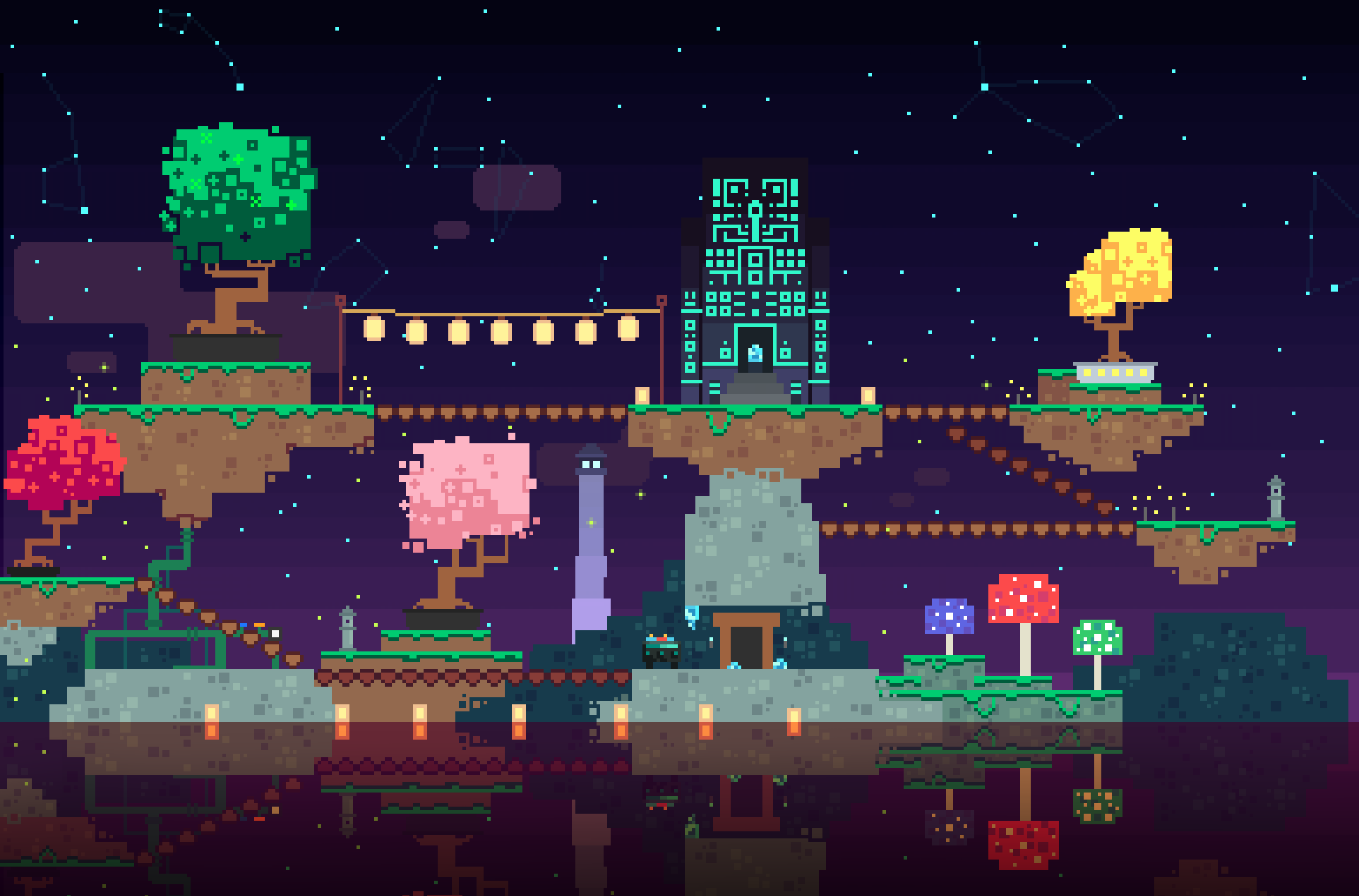 Video Games Pixels Fez 2310x1524