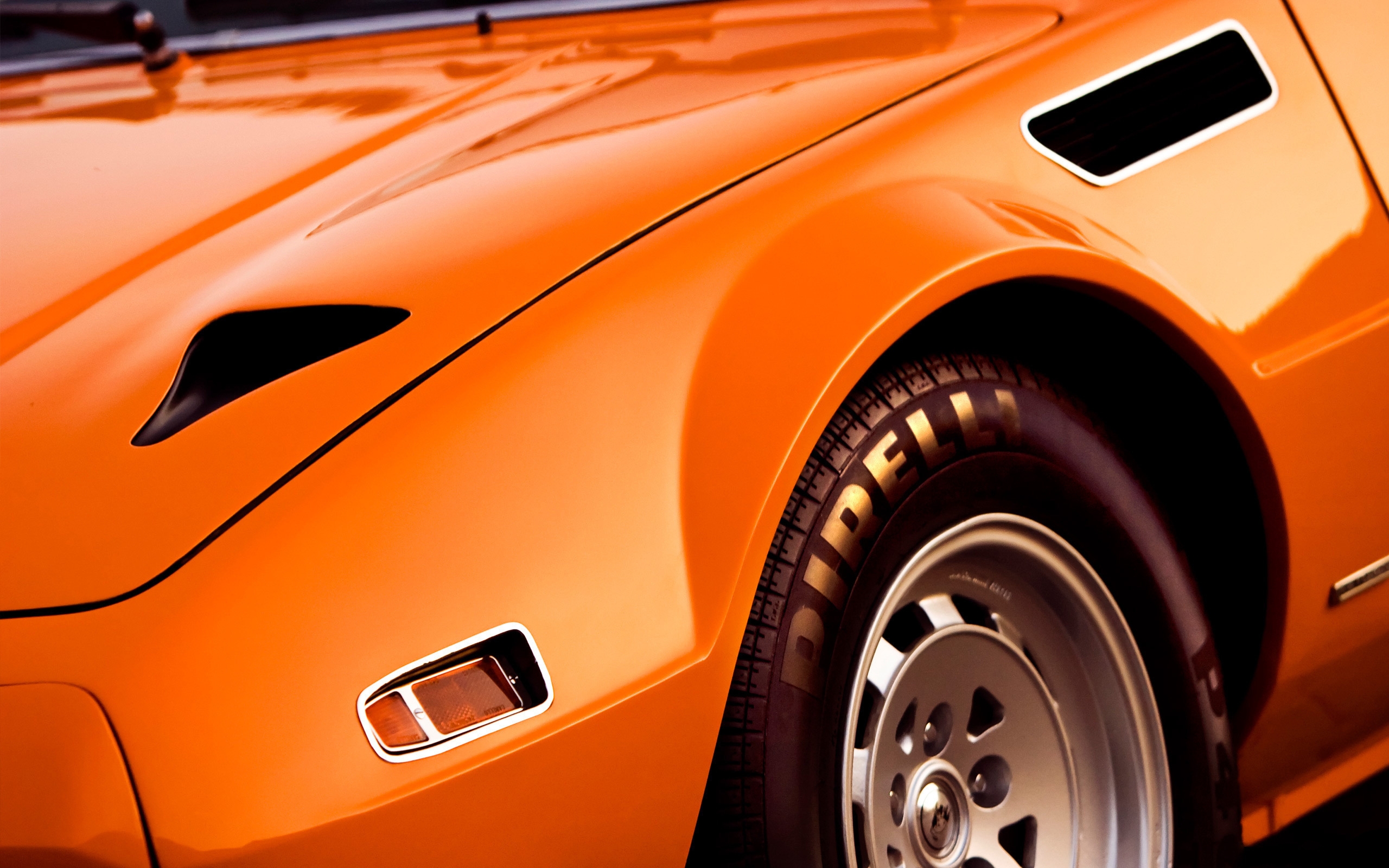 Car Muscle Cars Orange Cars Vehicle Pirelli 2560x1600