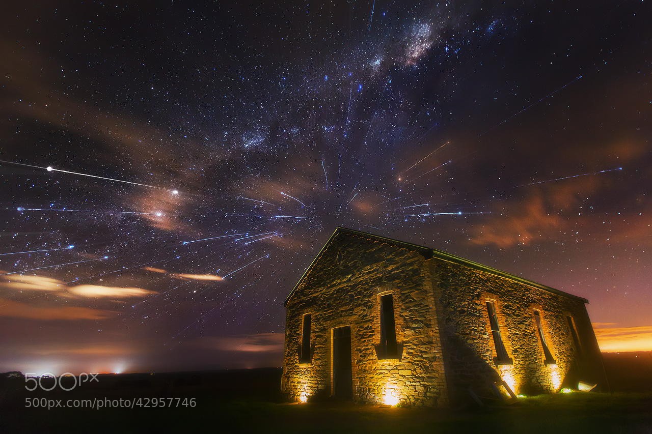 500px Ruins Night Stars Star Trails Australia Lights 1280x853