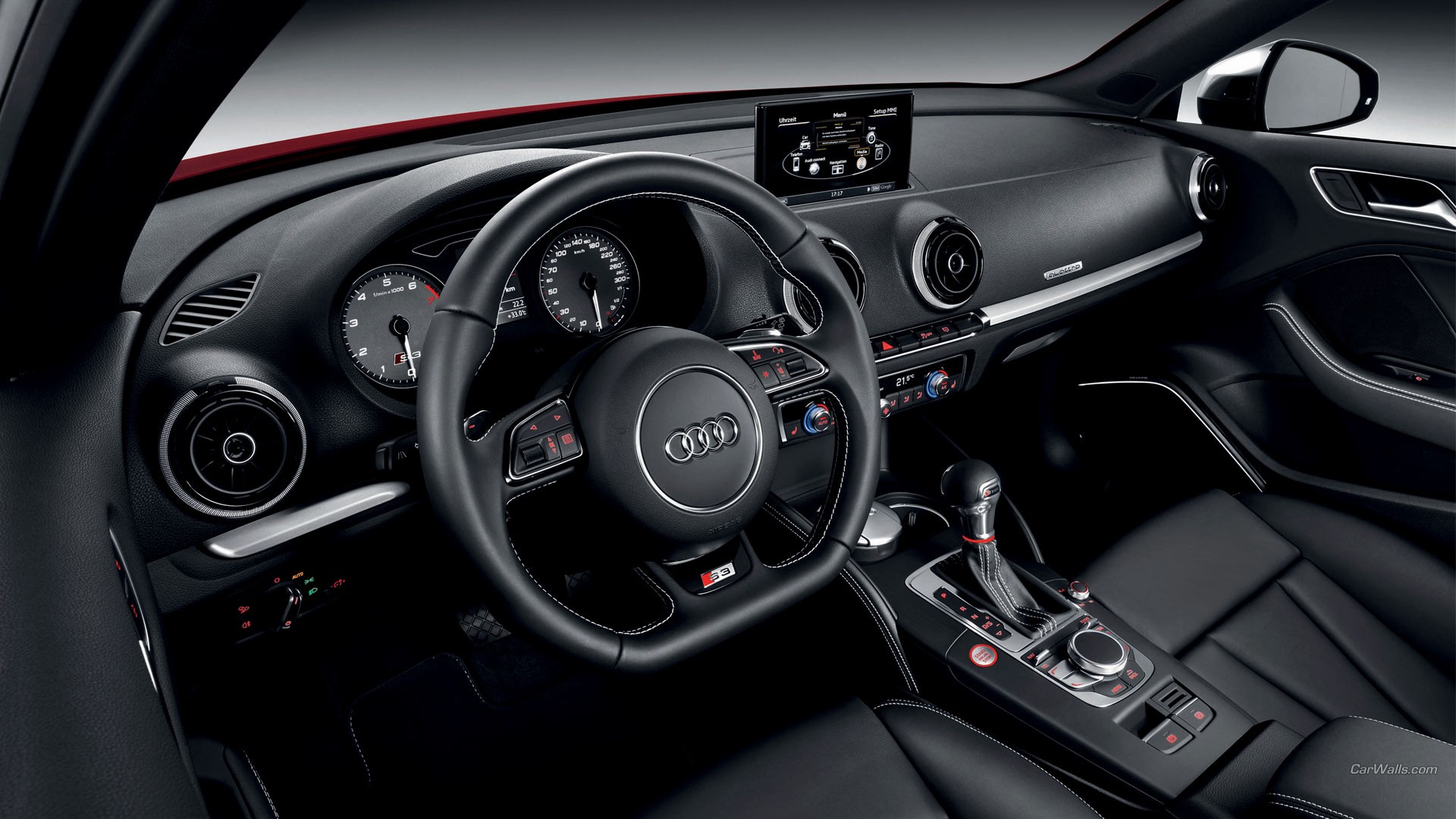Audi S3 Car Audi Car Interior Steering Wheel 1920x1080