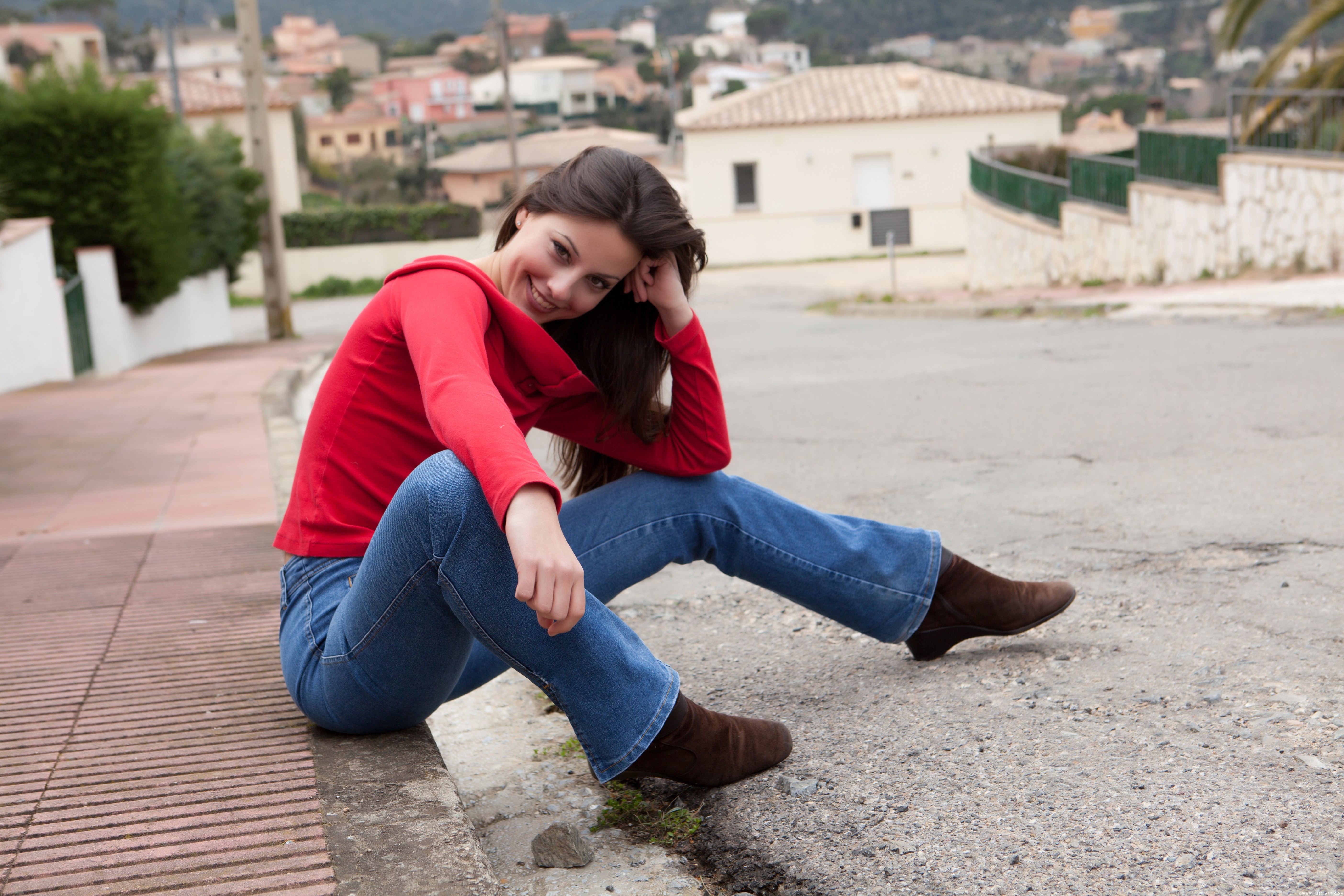 Lorena Garcia Model Smile Jeans 5616x3744