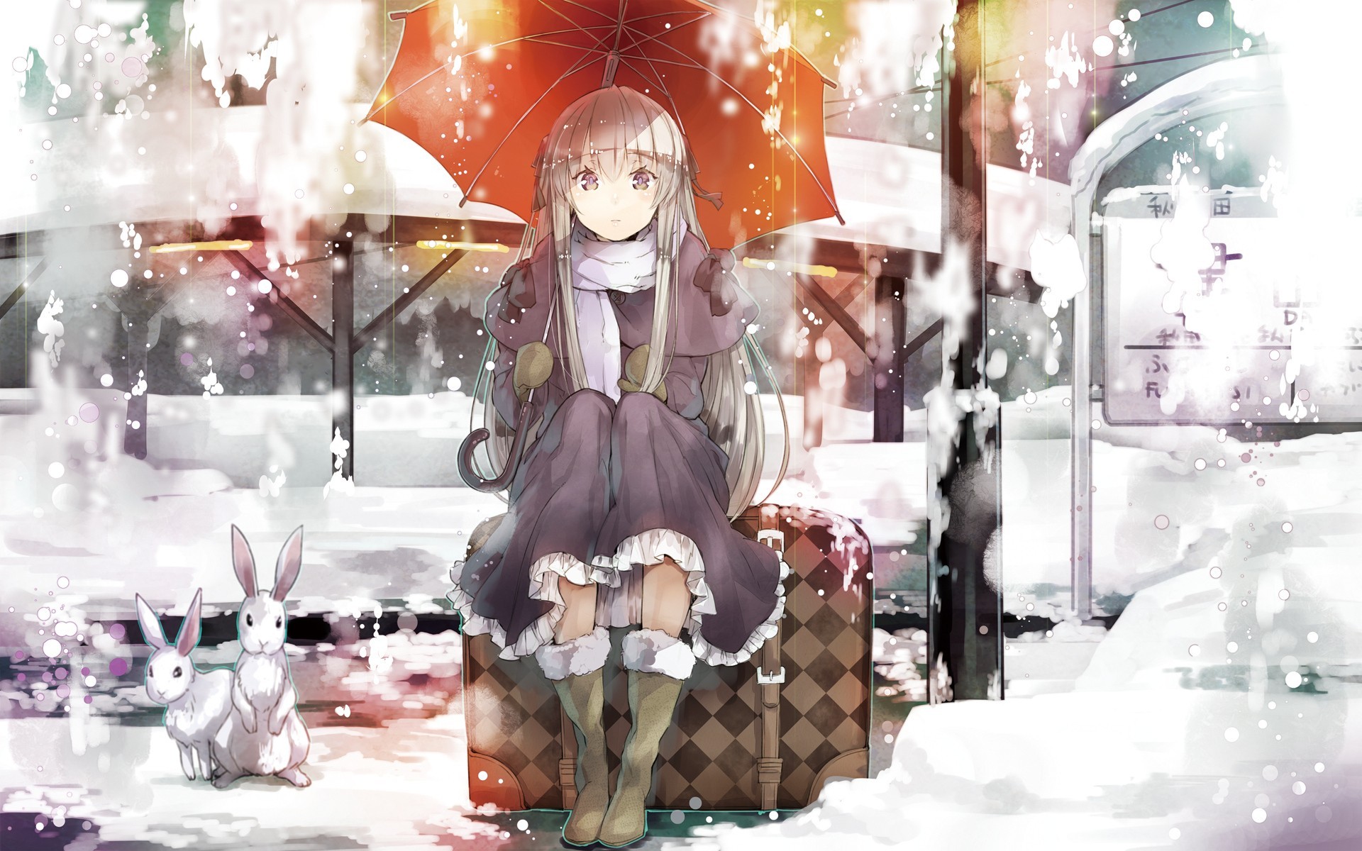 Anime Girls Umbrella Yosuga No Sora Kasugano Sora Anime 1920x1200