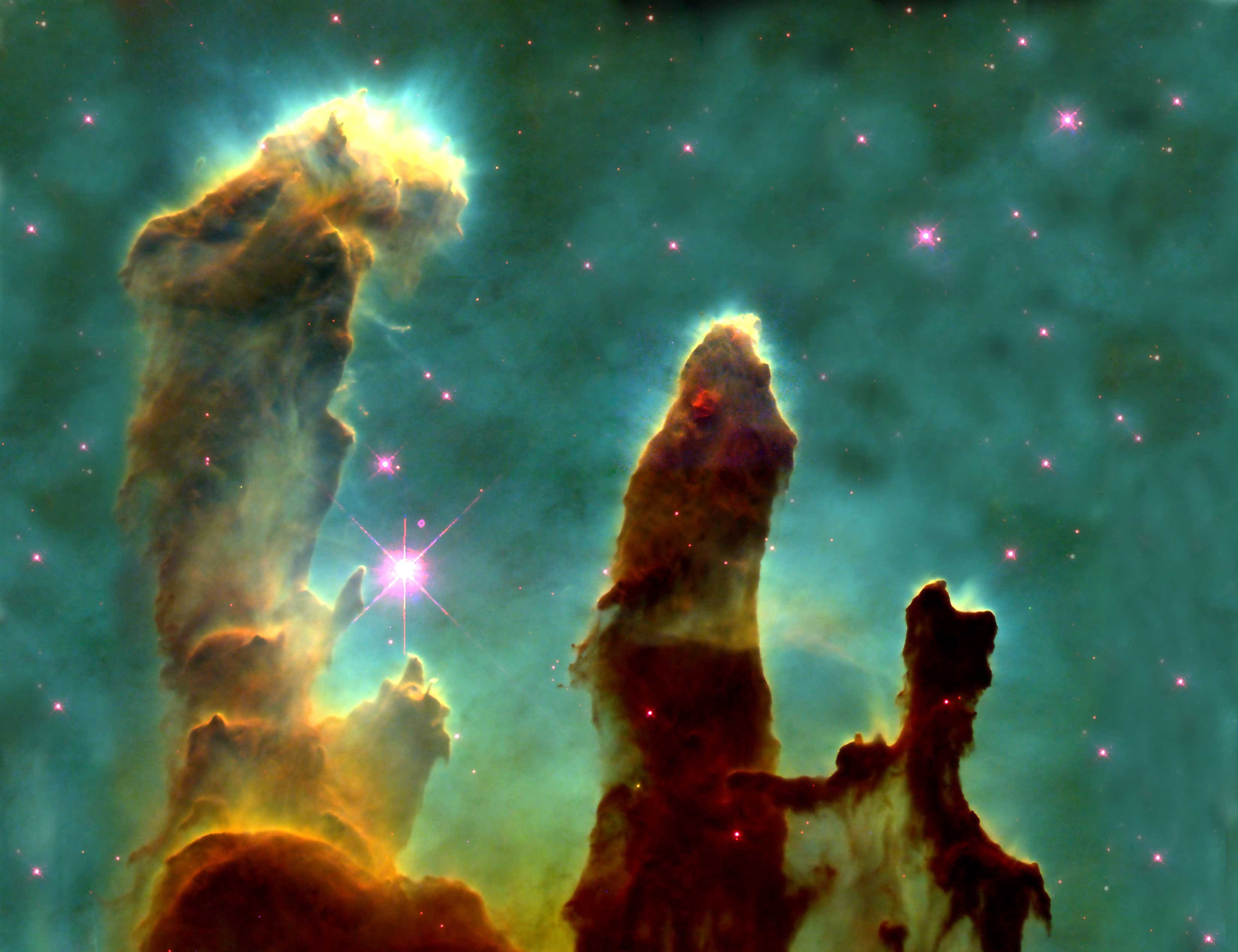 Nebula Pillars Of Creation Space 3300x2538