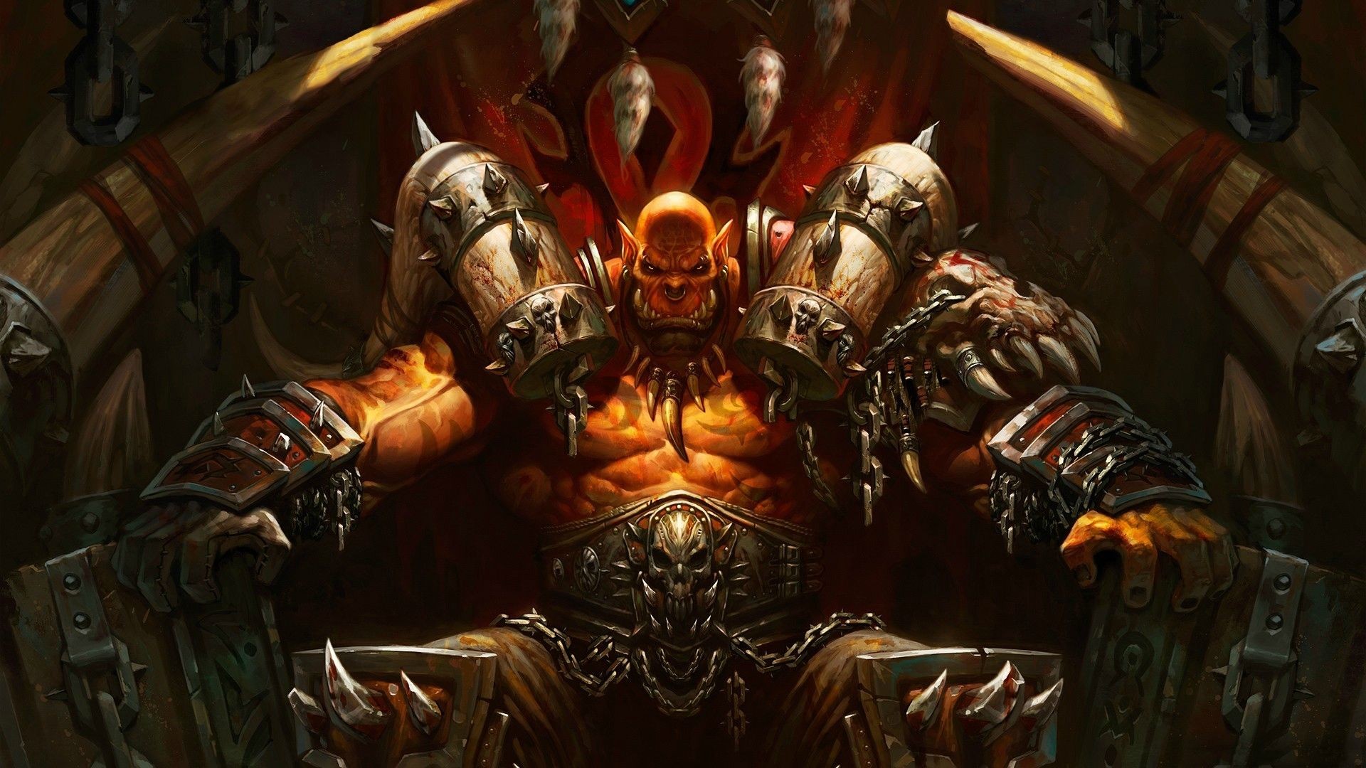 World Of Warcraft Garrosh Hellscream Hearthstone Heroes Of Warcraft Video Games Fantasy Art 1920x1080