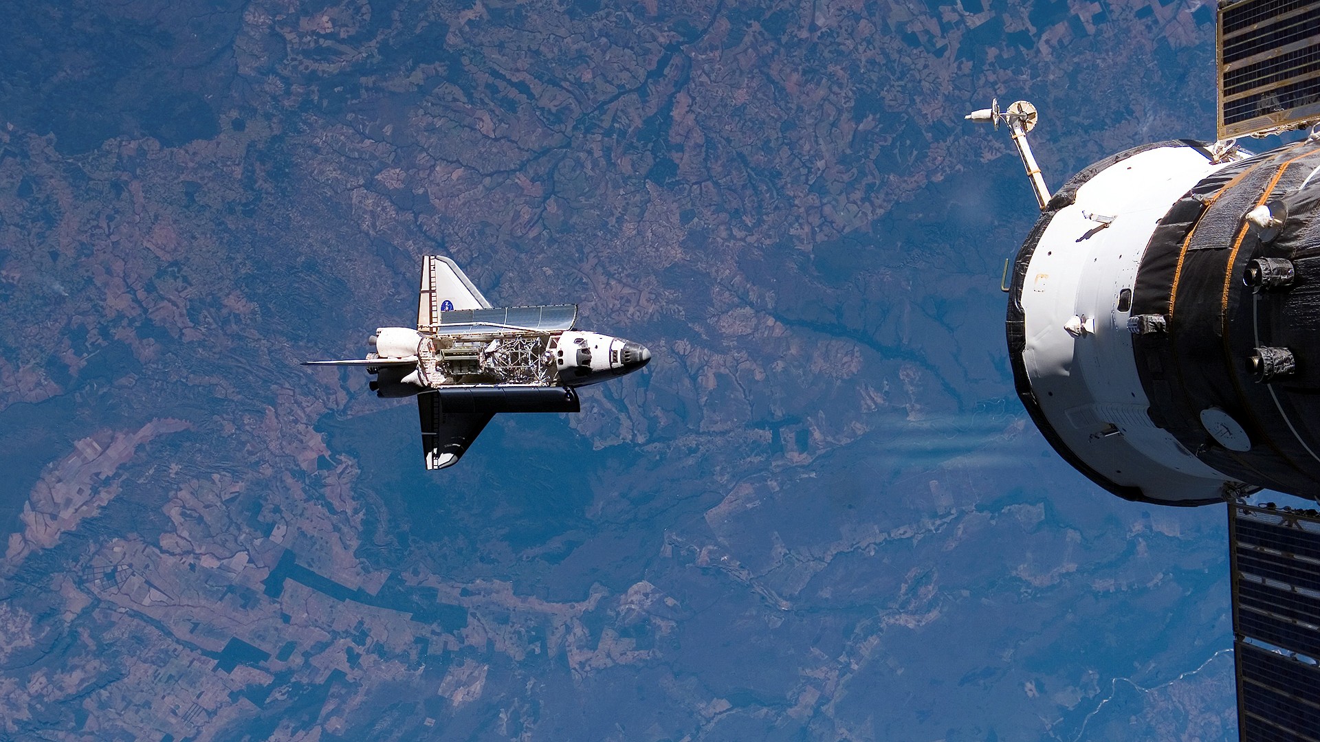NASA Space Space Shuttle Earth Orbital Stations 1920x1080