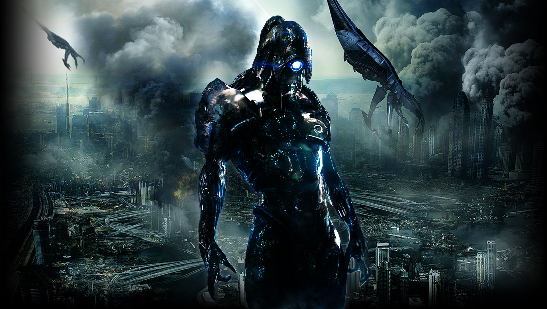 Legion Mass Effect Apocalyptic Reapers Destruction Mass Effect 3 Video Games 1920x1086