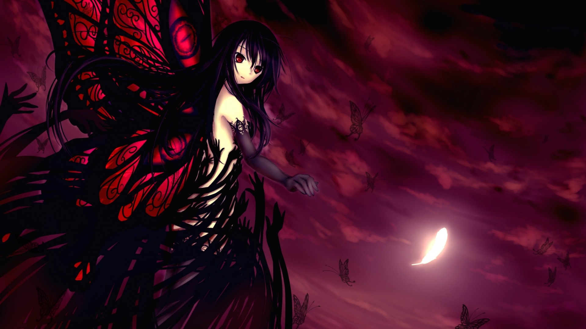 Accel World Anime Girls Kuroyukihime 1920x1080