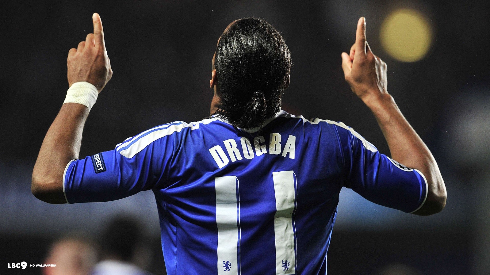 Chelsea FC Didier Drogba Men Soccer Sport Sports Football Player Looking Up 1920x1080