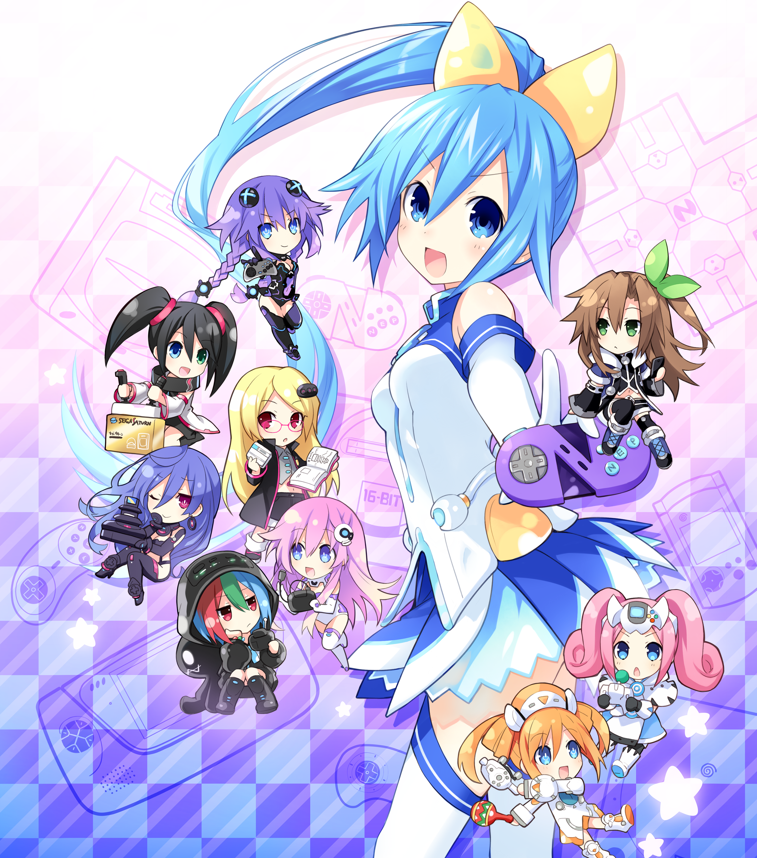 Anime Anime Girls Hyperdimension Neptunia Superdimension Neptune IF Hyperdimension Neptunia Iris Hea 3120x3537